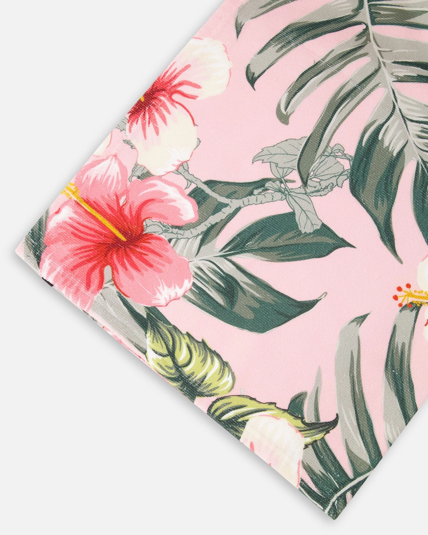 Deux par Deux Girls Beach Towel Hibiscus Print