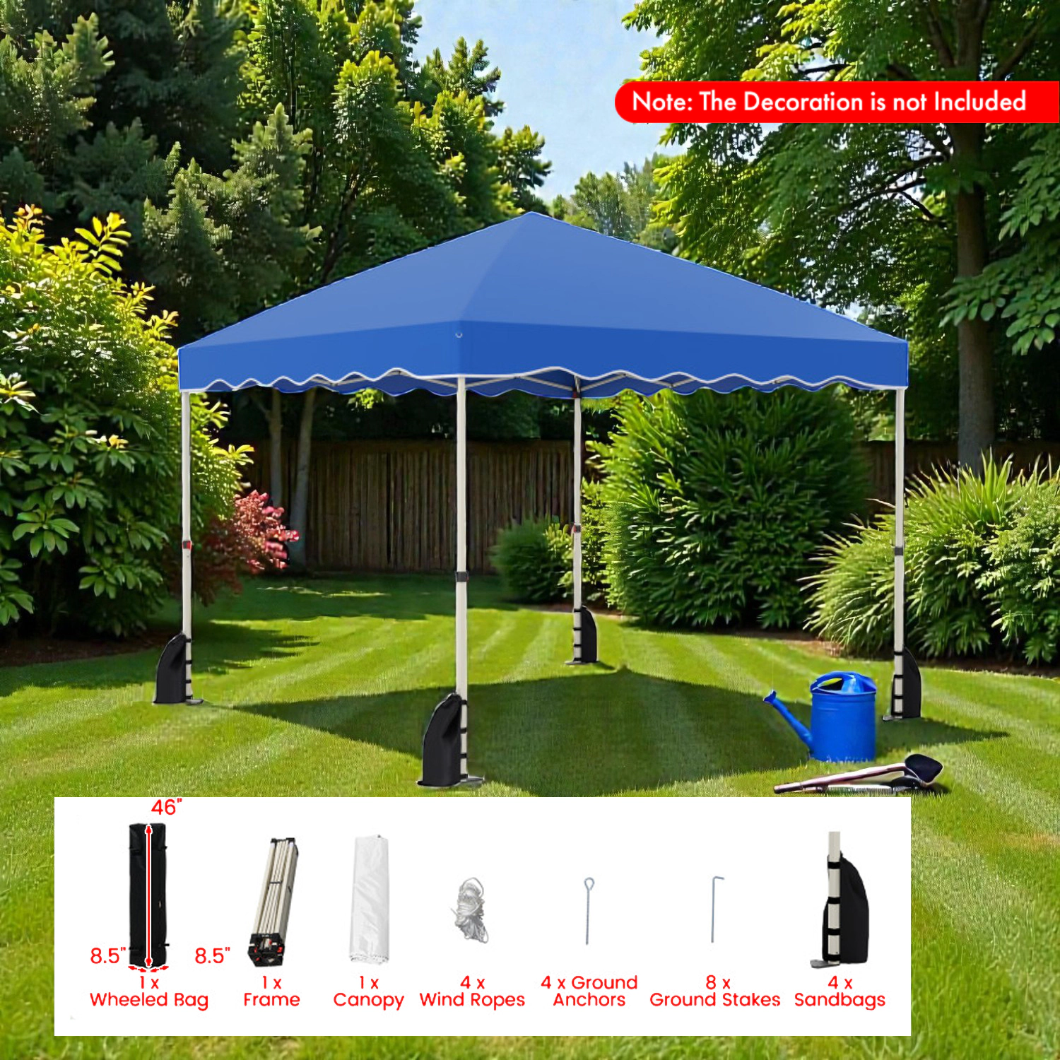 Hivvago Folding Pop-Up Outdoor Shelter with Rolling Carry Case