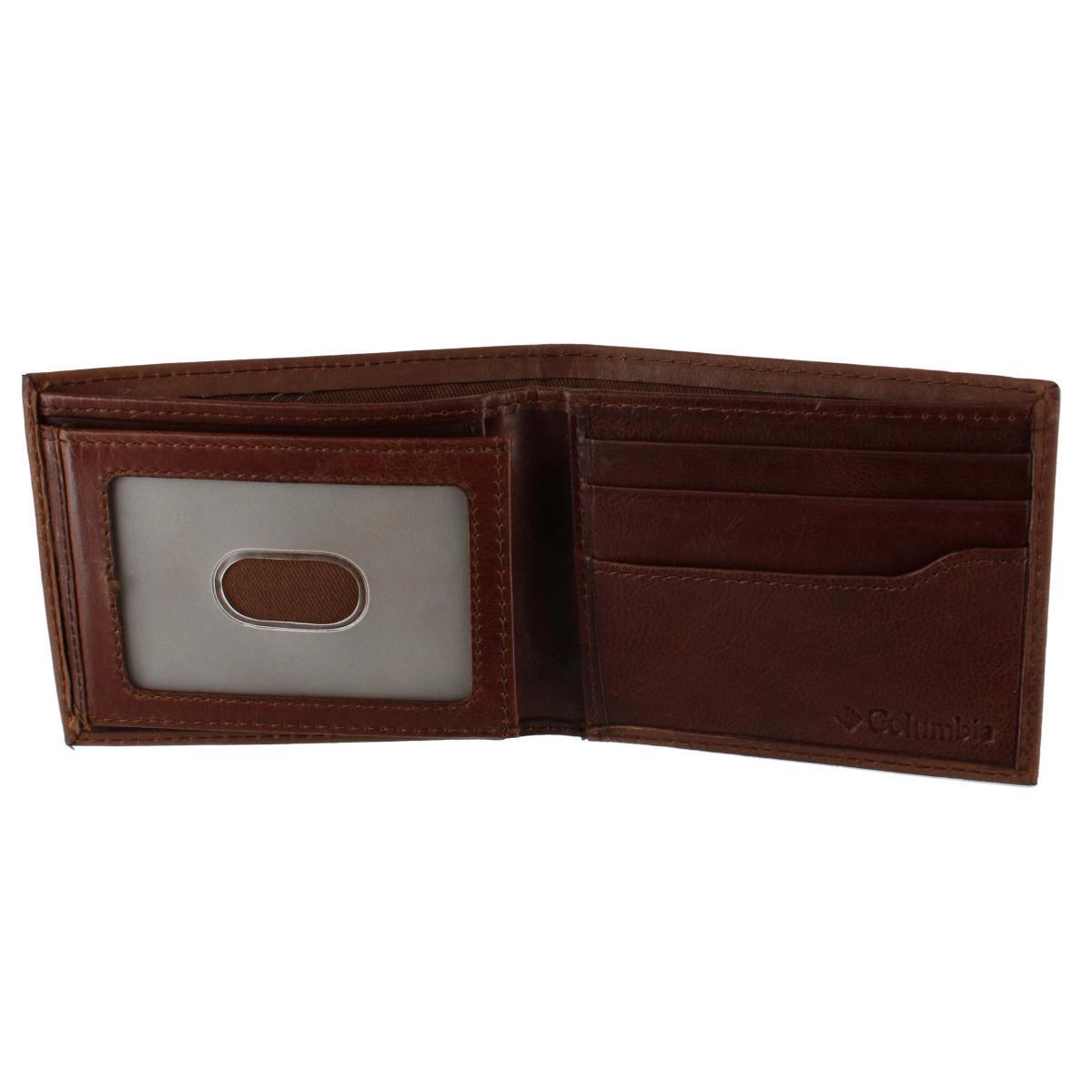 Columbia Men's Leather Traveler Bifold RFID Wallet
