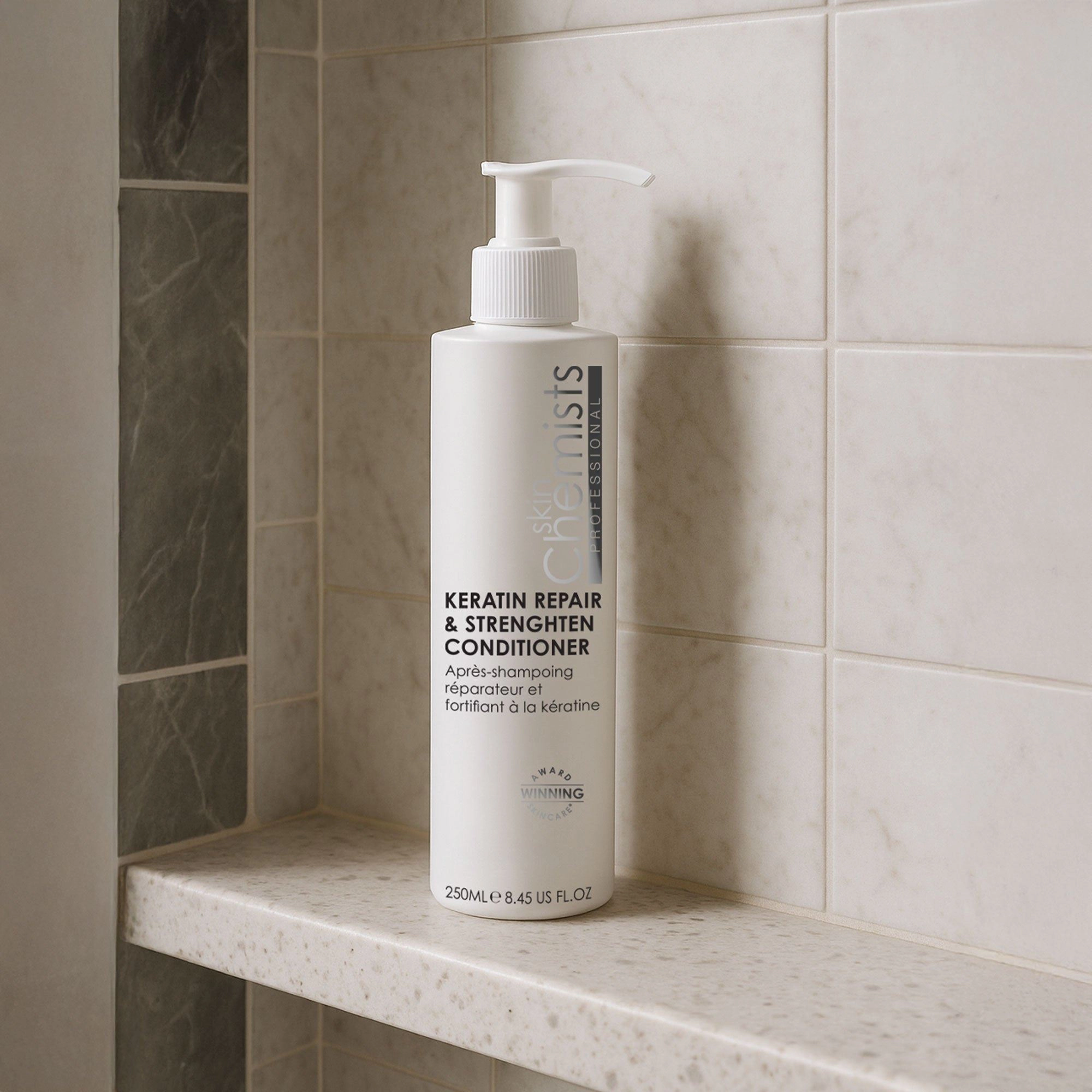 skinChemists Keratin Repair & Strengthen Conditioner 250ml - 50ml travel size available