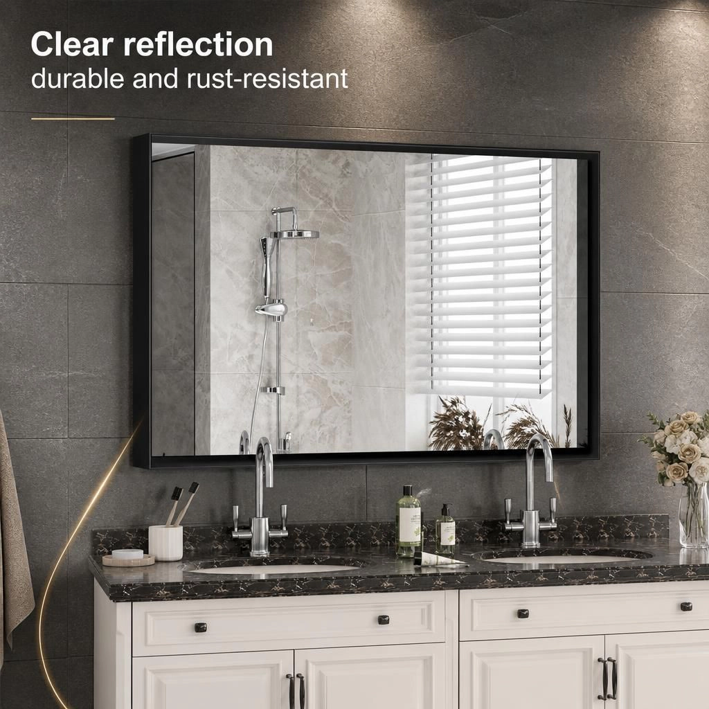 ELEMENT ACE Modern Rectangular Wall Mounted Vanity Mirror