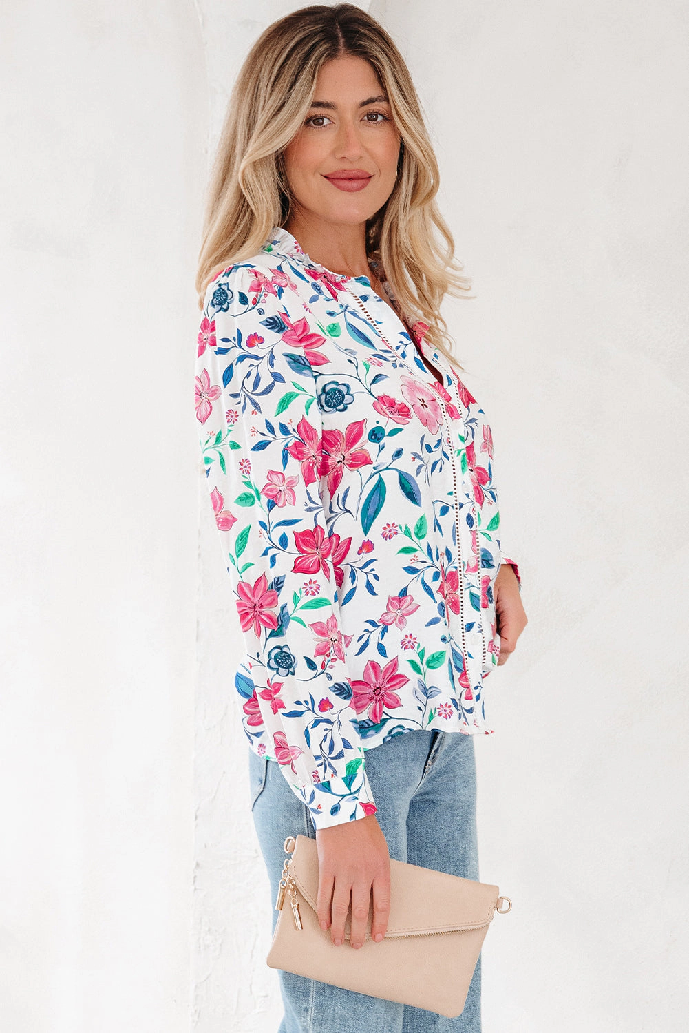 Threaded Pear Women's Juliette Long Sleeve Shirt Top