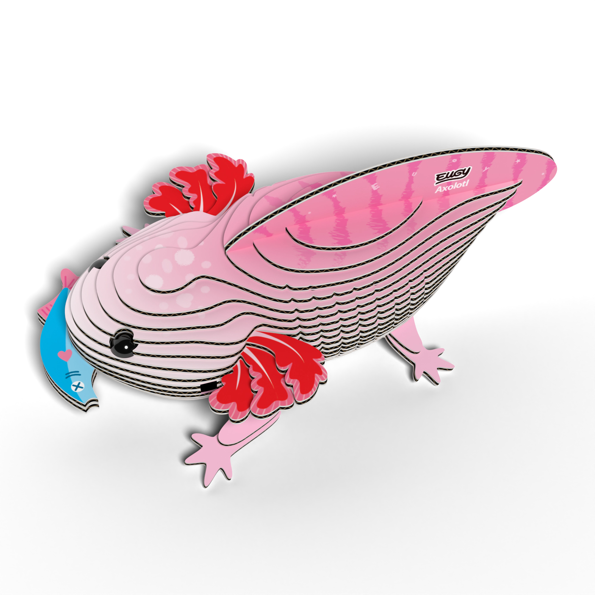 EUGY Axolotl 3D Puzzle - contains 25 puzzle pieces