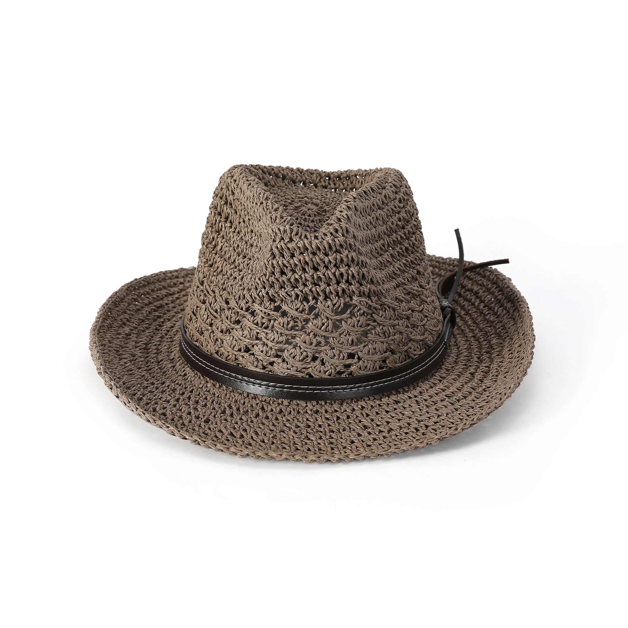 Lakota Straw Cowgirl Western Hat - 100% Paper Straw, Open Weave Crown, UPF 50+