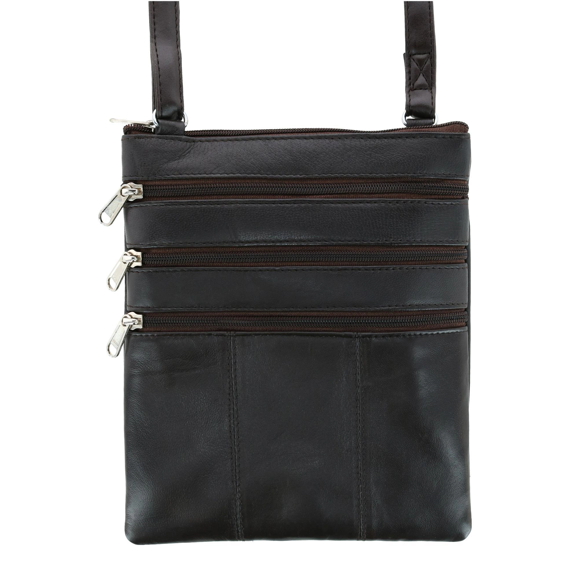 London Stitch Women's Leather Phone Pocket Crossbody Handbag