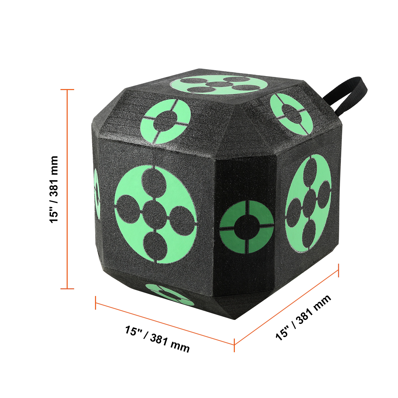 HONGGE Archery Target All-side Shotting Archery Arrow Target Outdoor Portable Archery Target with Carry Handle Easy