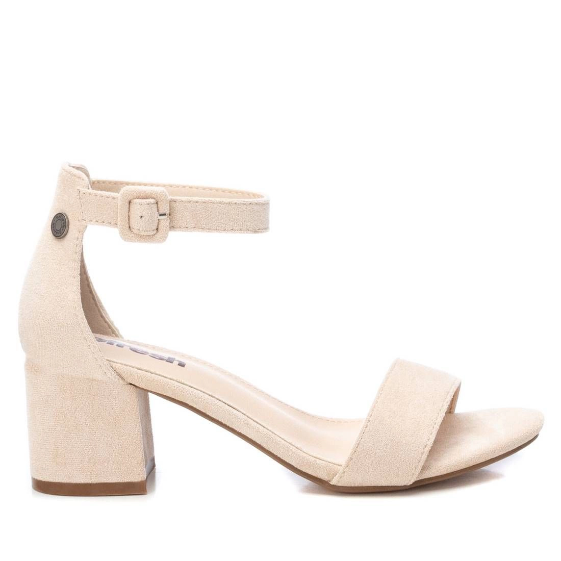 XTI Women's Suede-Look Block Heel Sandals