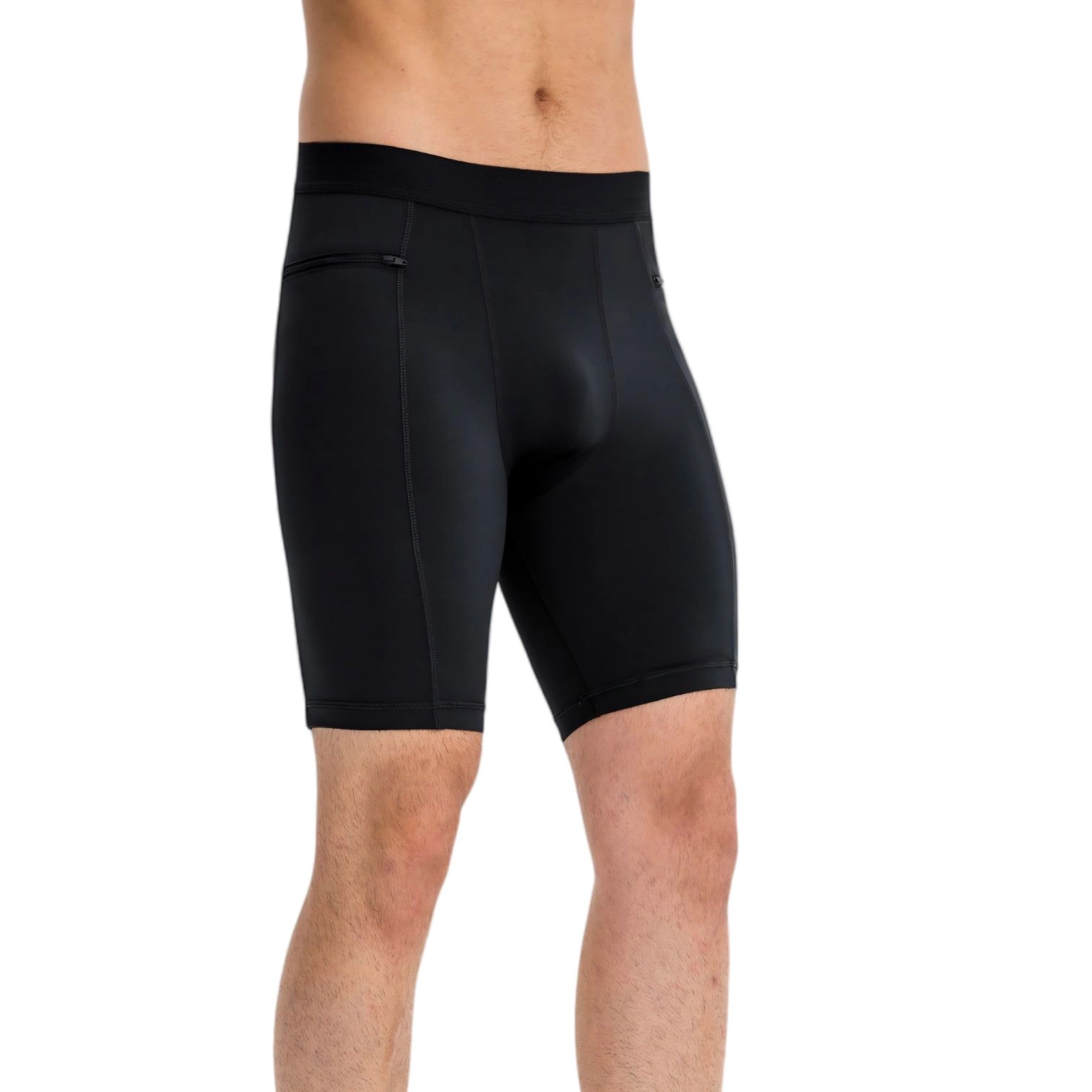 Anna-Kaci Men's Compression Biker Shorts with Side Pockets and Moisture-Wicking Stretch Fabric