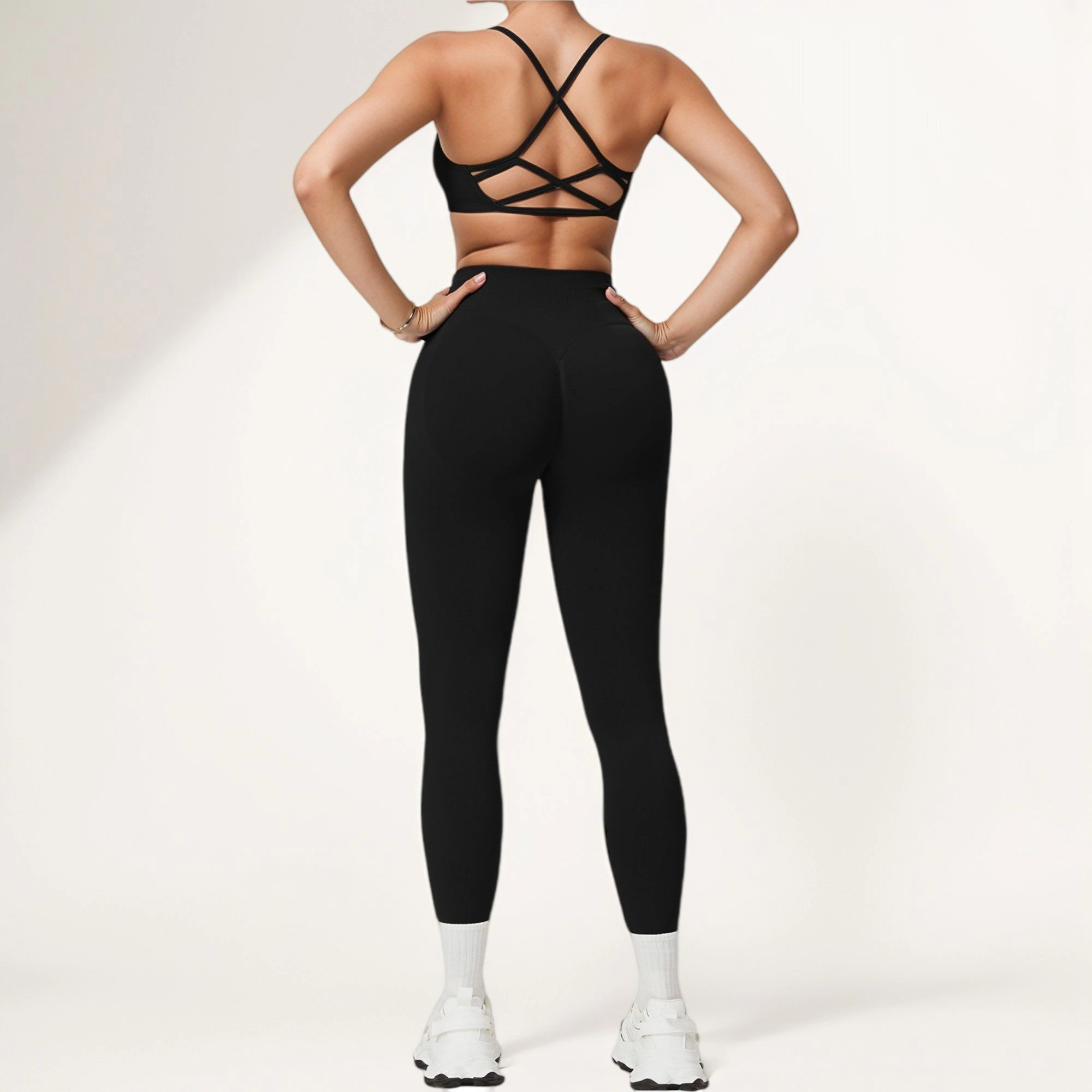 Anna-Kaci Active Women's High Waist Seamless Leggings with Stretch Fabric and Second-Skin Fit