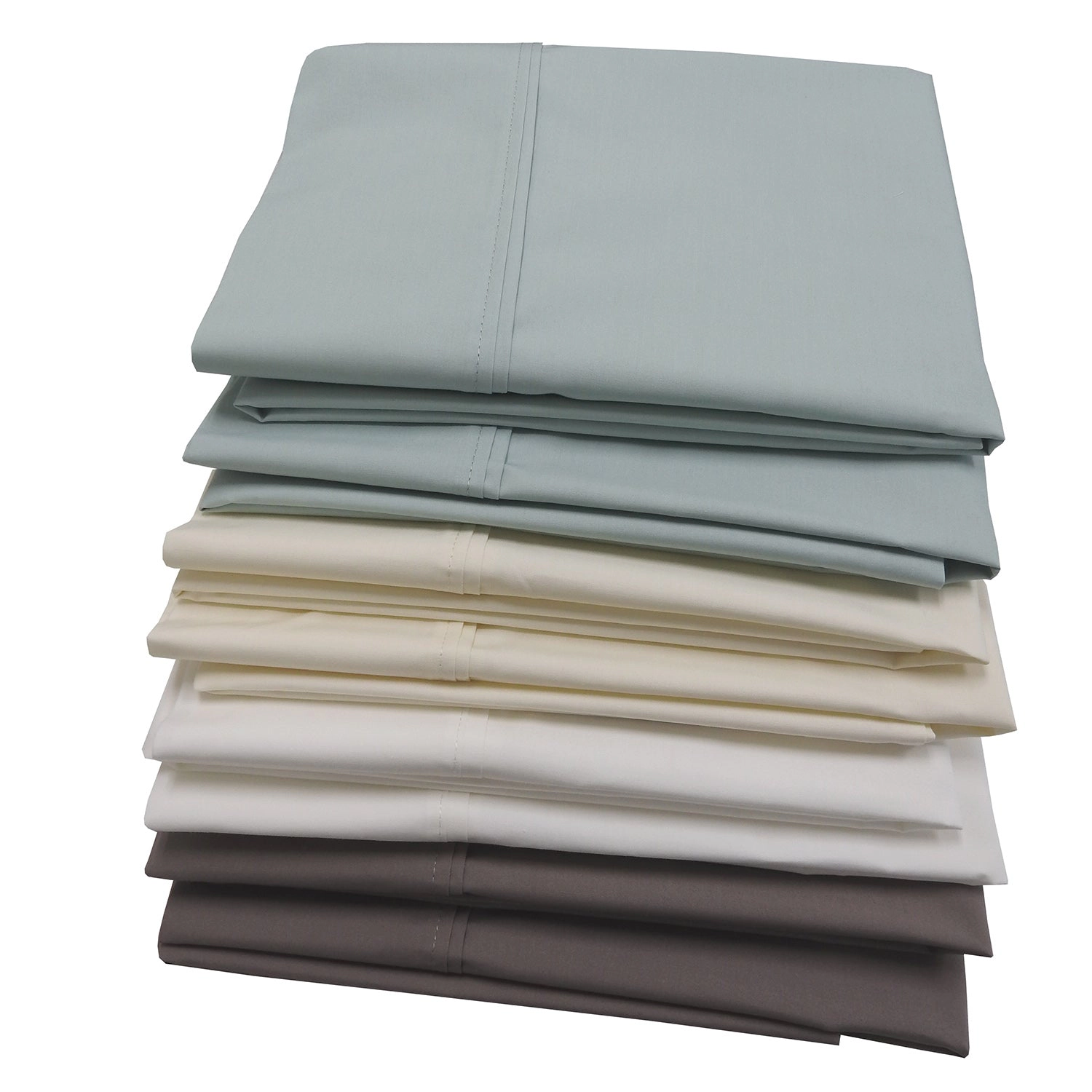 Egyptian Linens 200 Thread Count Cotton Percale Pillowcase Set