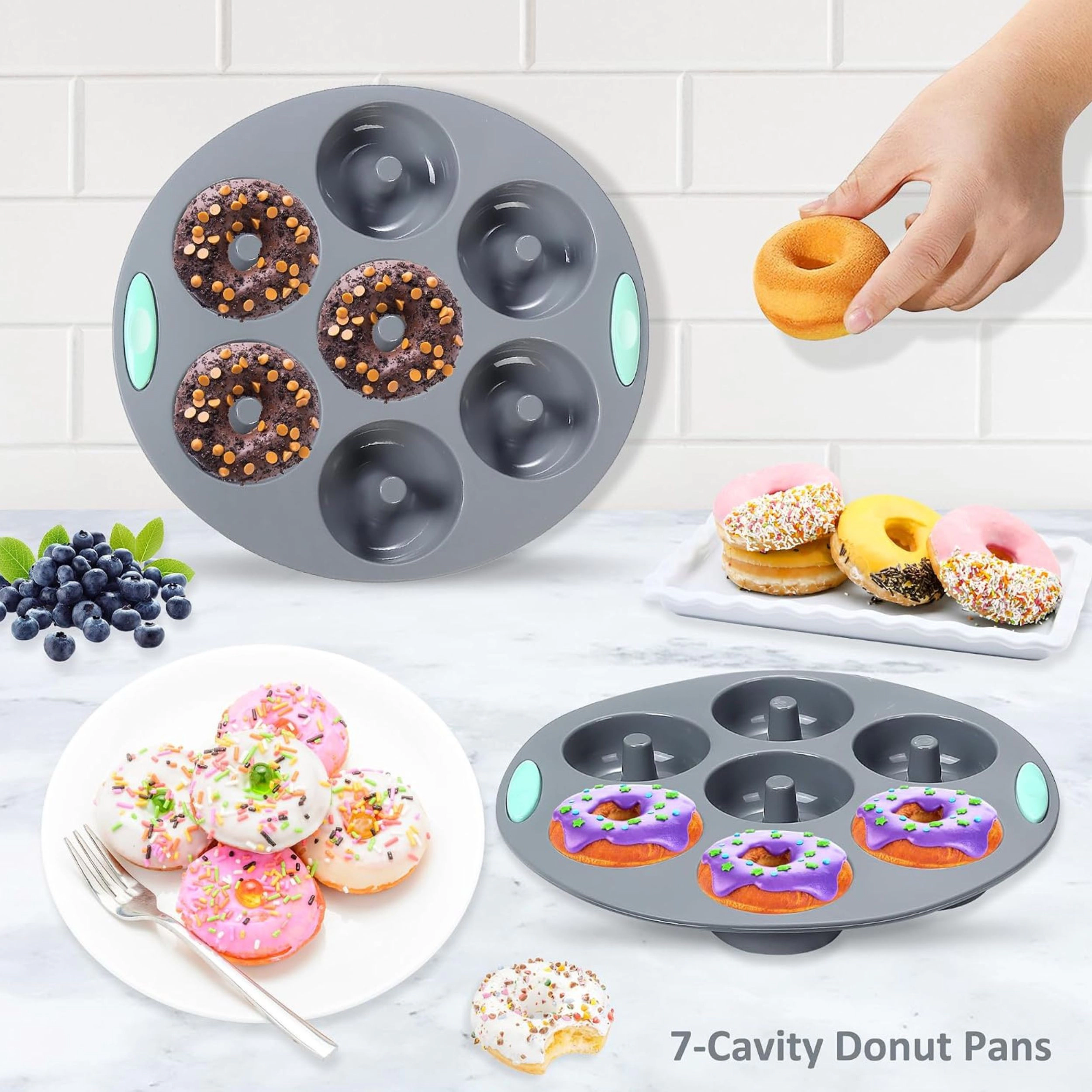 Stock Preferred Pack of 58 Gray Silicone Baking Pan Mold and Measuring Set