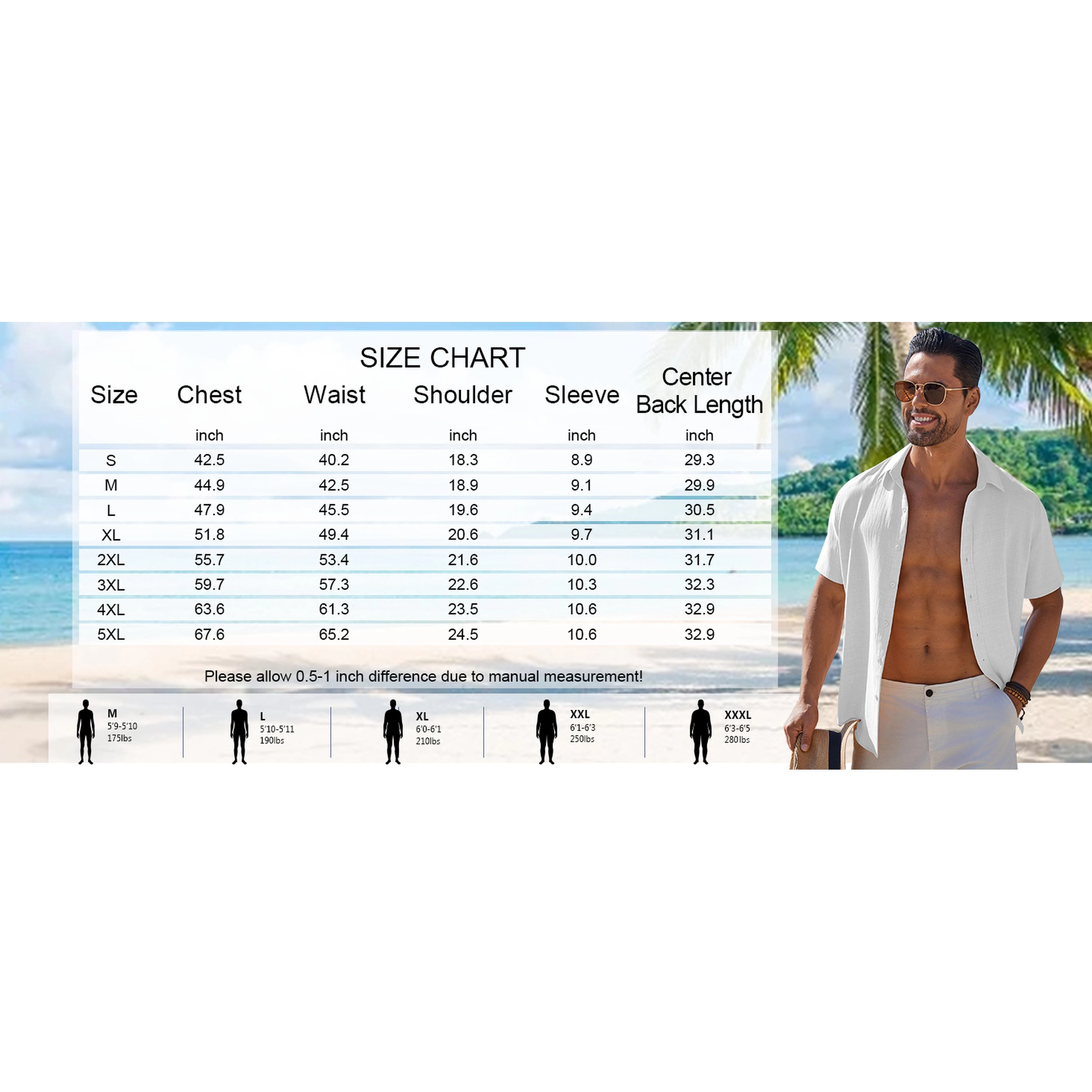 COOFANDY Men's Regular Fit Lightweight Linen Blend Short Sleeve Camp Shirt