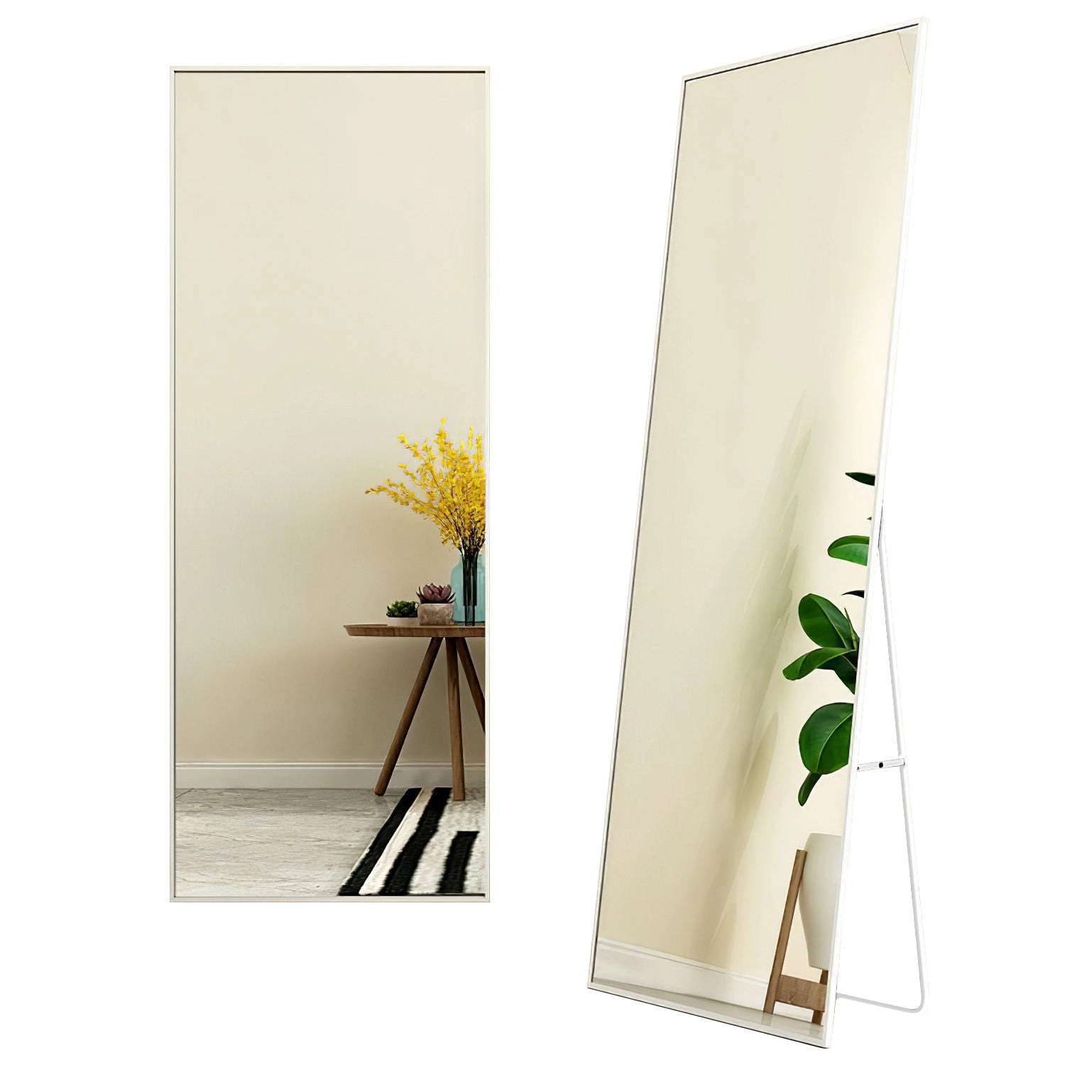 GBruno Aluminum Alloy 63 In Full Length Floor Mirror