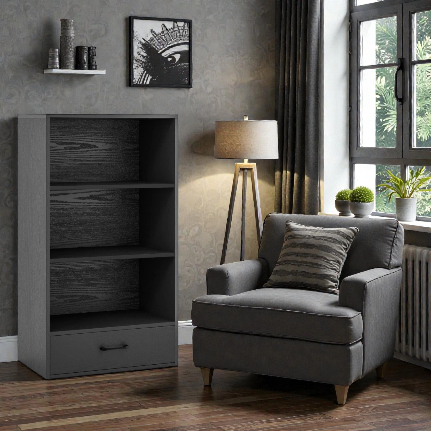 Hivvago 4-Tier Shelving Unit with Safety Anchor