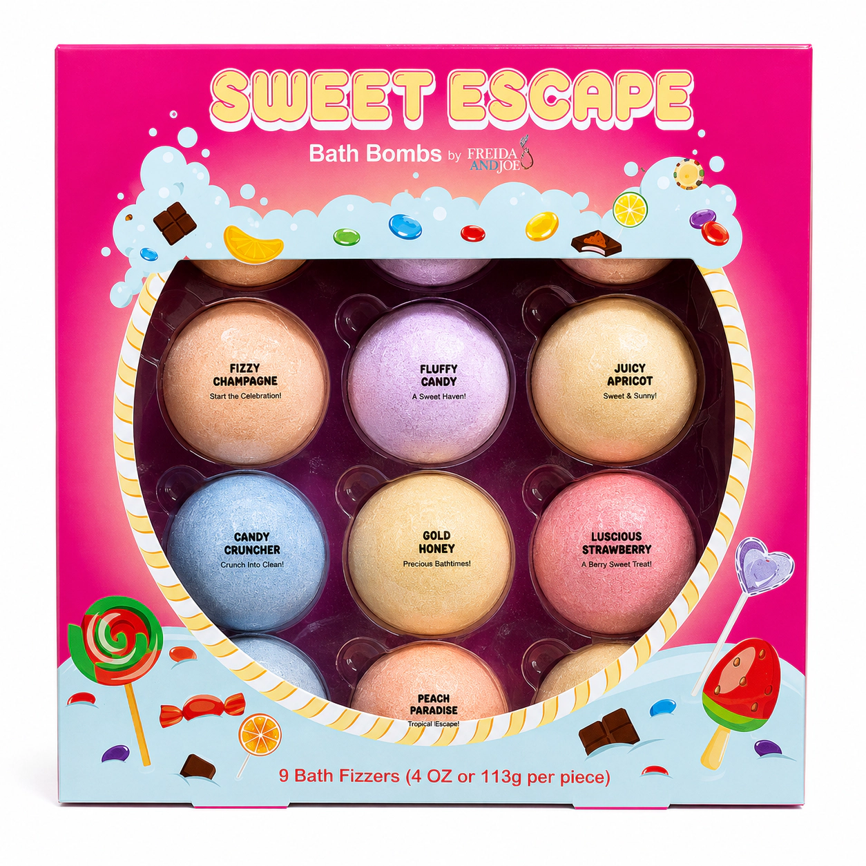Freida and Joe Women Sweet Escape Bath Bomb Spa Gift Set