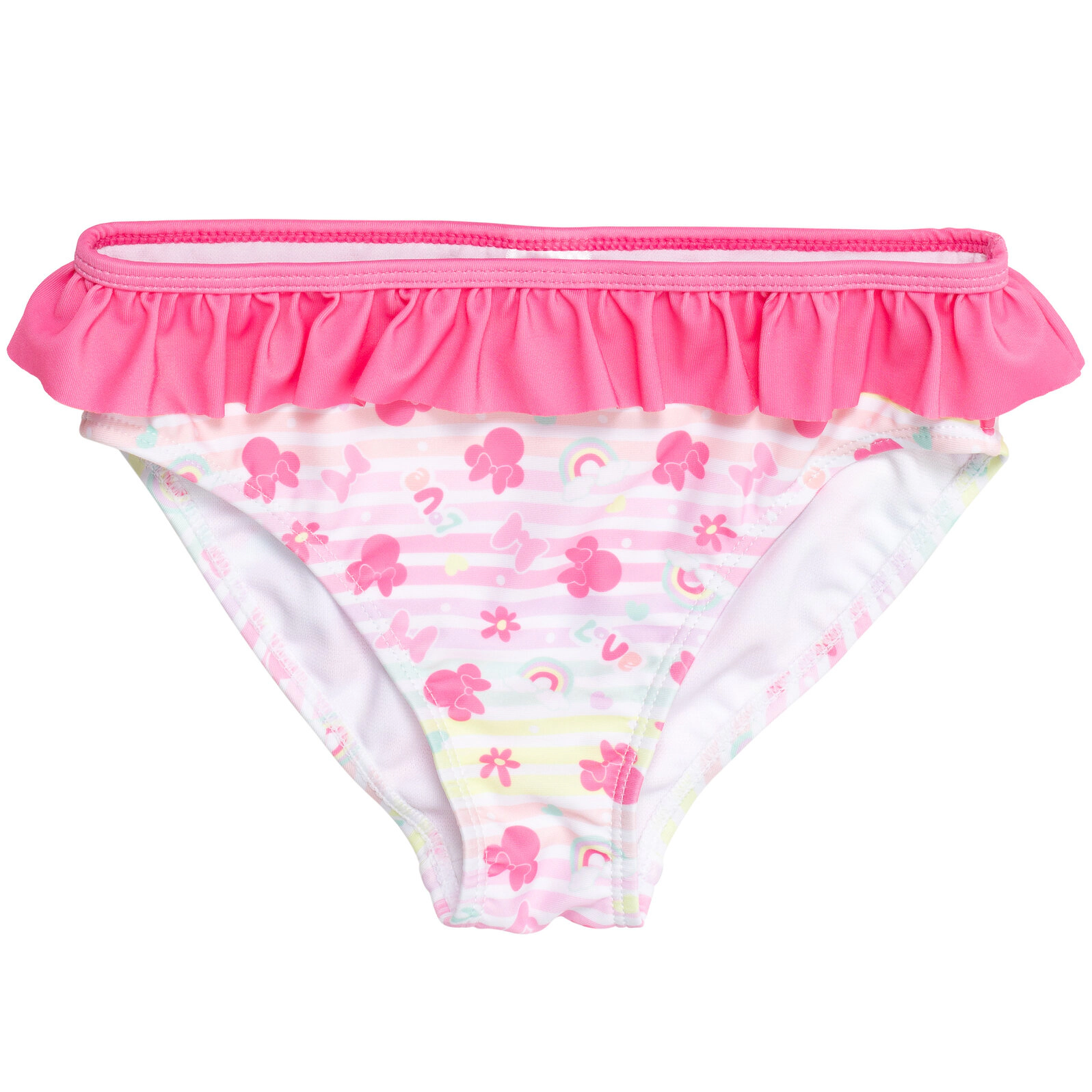 Disney Minnie Mouse Girls' Swimwear Tankini and Bikini Bottom Set