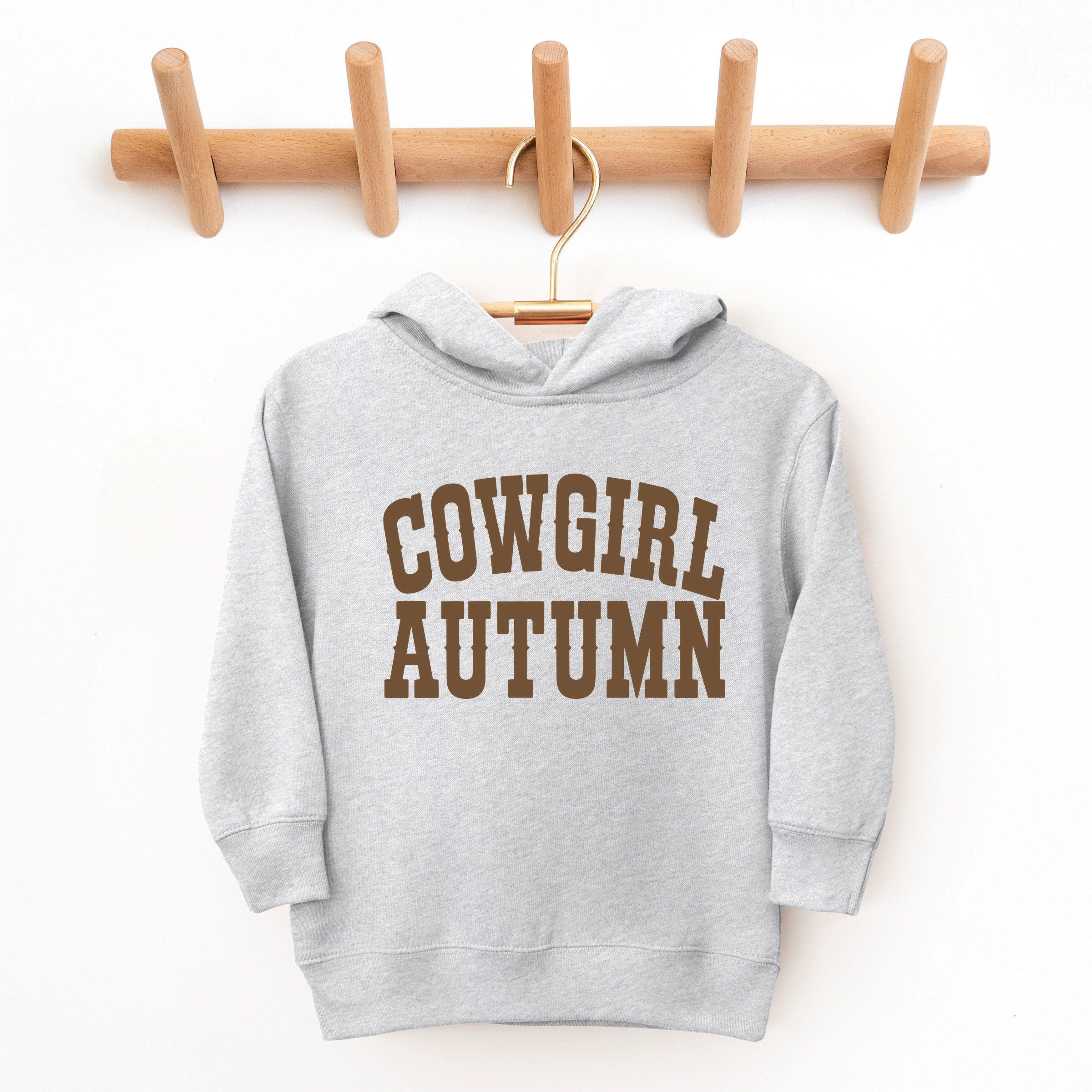 The Juniper Shop - Toddler Hoodie Cowgirl Autumn Brown