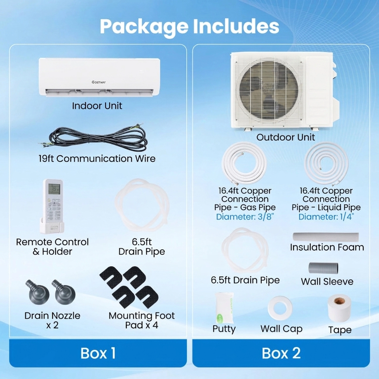 SUGIFT 12000-BTU 20-SEER2 115V 750-sq ft R454B WiFi Ductless Mini Split Air Conditioner with Heat Pump