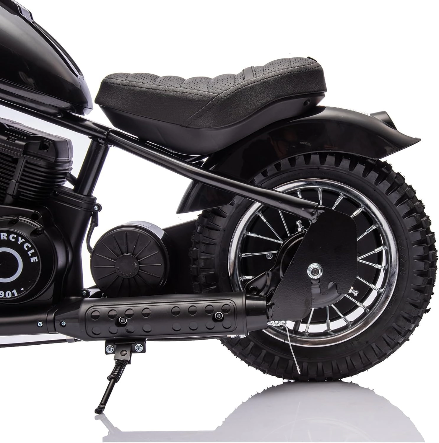 24V Kids & Teens Electric Dirt Bike, 250W Motor, 14MPH, LED Light, Leather Seat, 60Min Ride Time