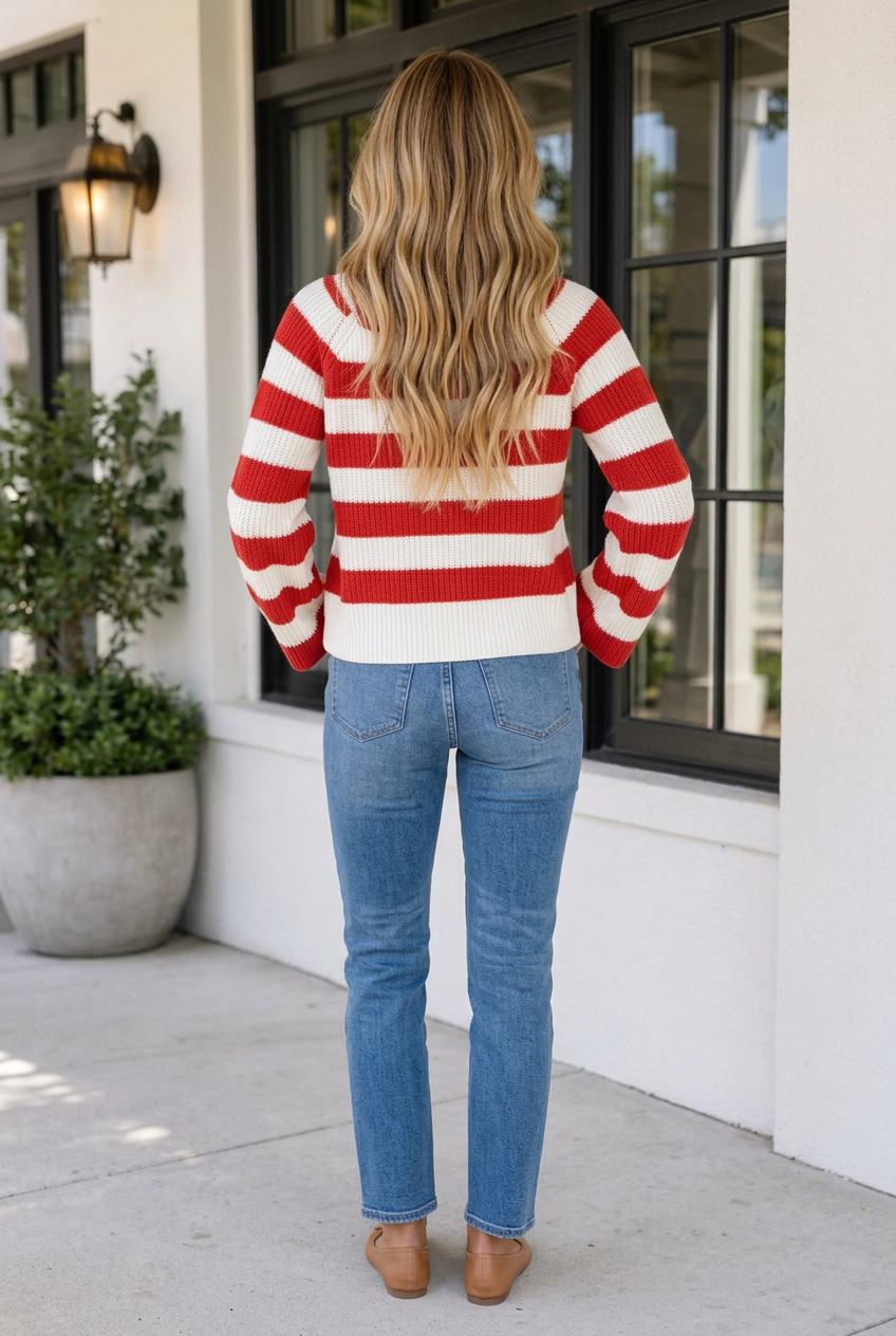 Threaded Pear Women's Destinee Sleeve Shift Sweater Long Top
