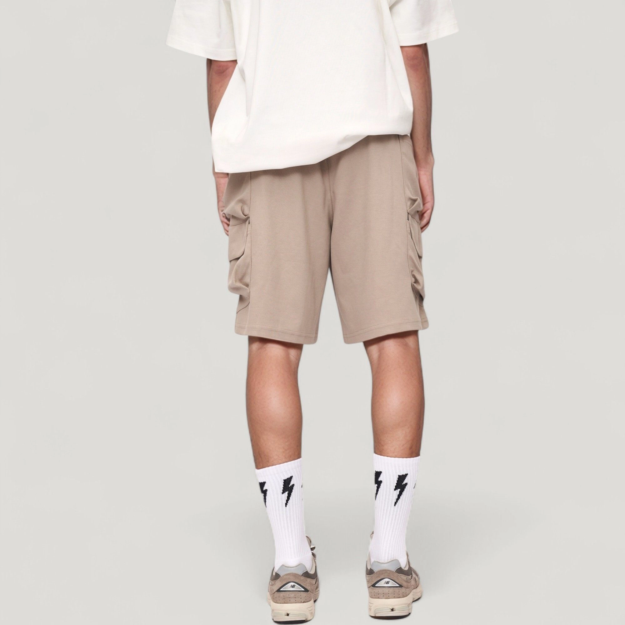 Anna-Kaci Men's Drawstring Waist Relaxed Fit Everyday Casual Shorts with Side Pockets