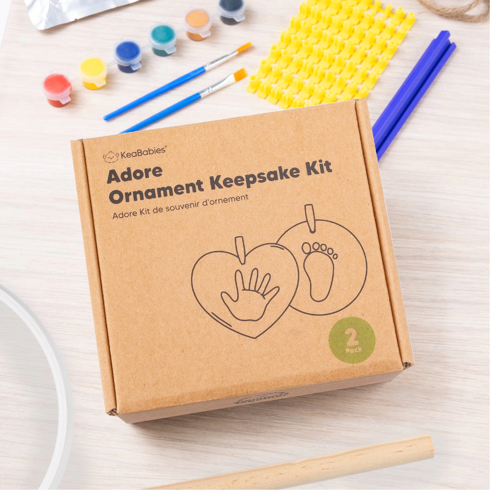 KeaBabies Adore Ornament Keepsake Kit
