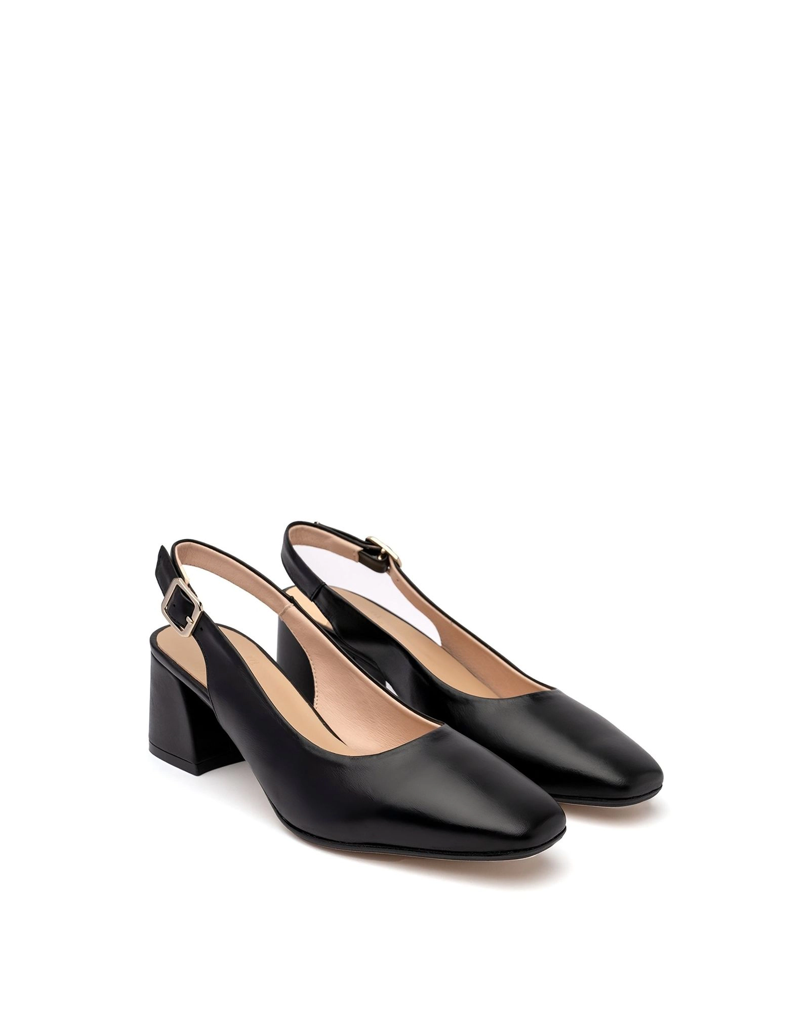 Menina Step Womens Pia Leather Slingback Pump
