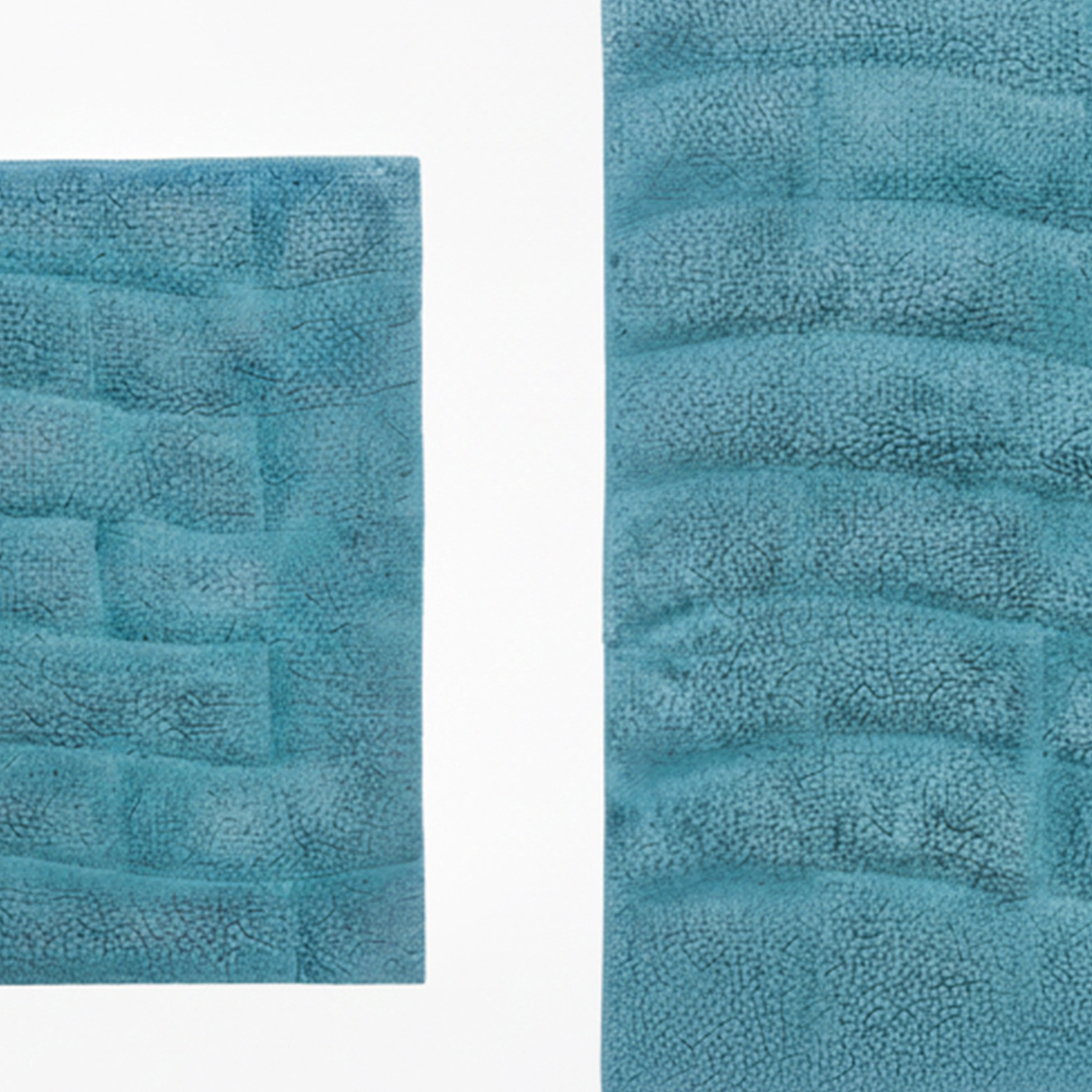 Knightsbridge Stylish And Comfortable All Season Traditional New Tile Design Cotton Bath Rug 17" X 24" Aqua