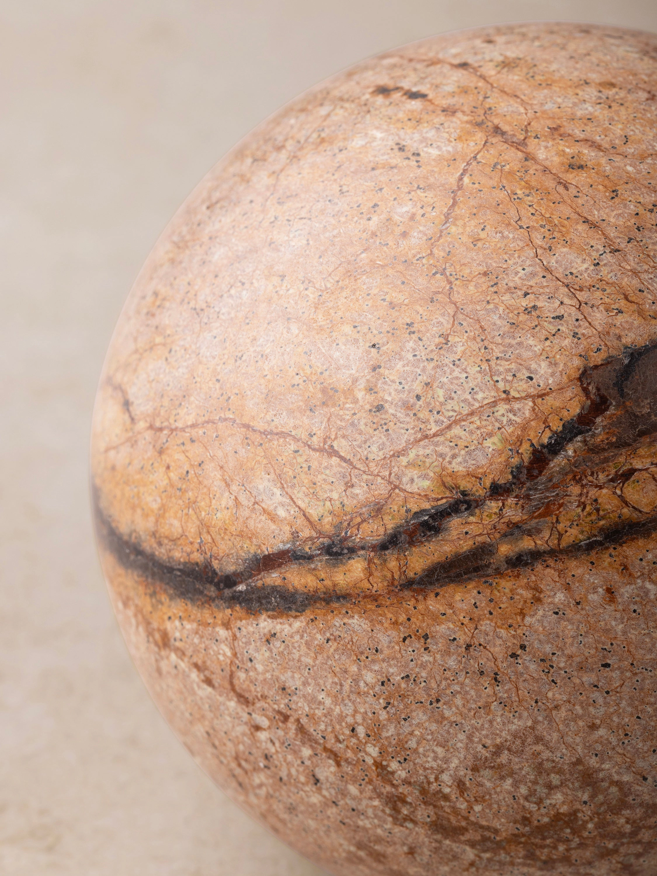 GAURI KOHLI Forest Green Marble Sphere Object