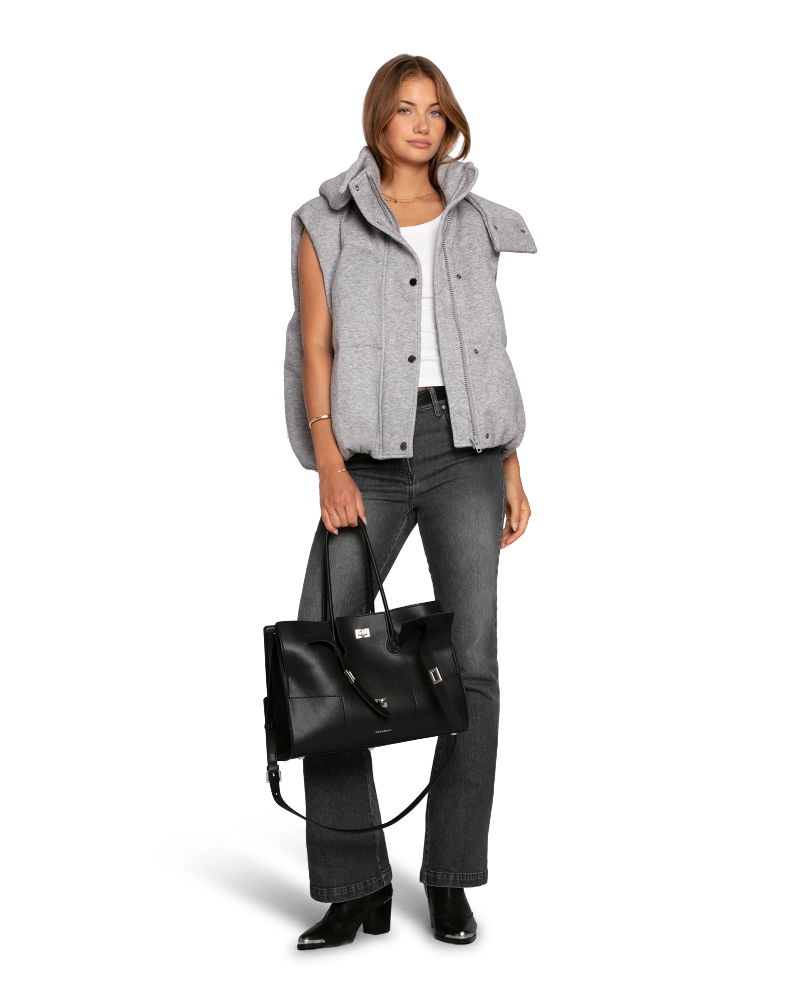Belle & Bloom Golden Hour Hooded Puffer Vest