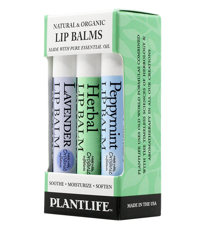 Plantlife Assorted Lip Balm 3-Pack