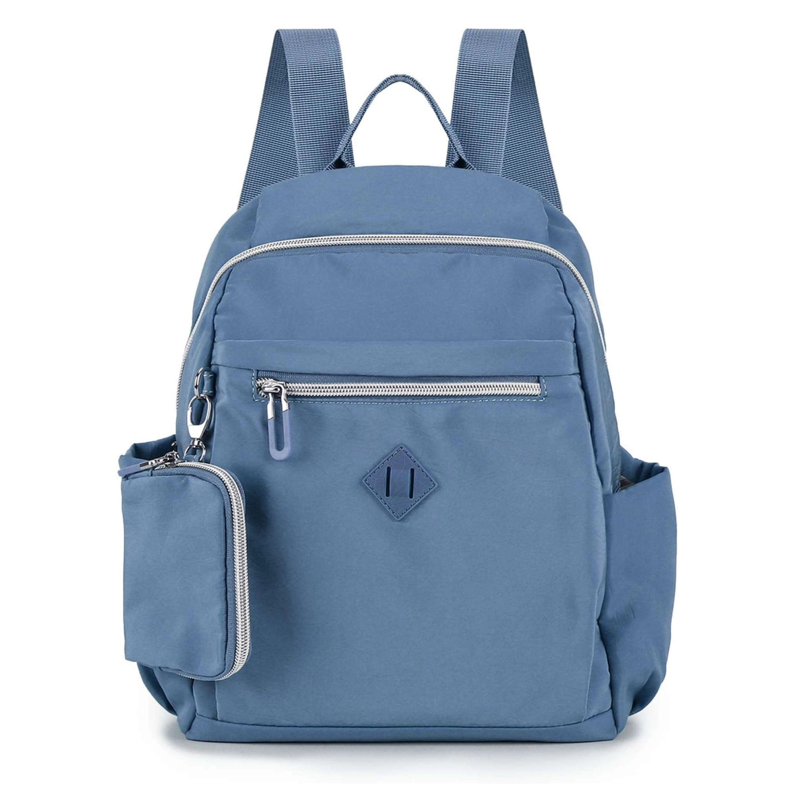 Home Collection Women’s Waterproof Anti Theft Nylon Backpack with Mini Purse