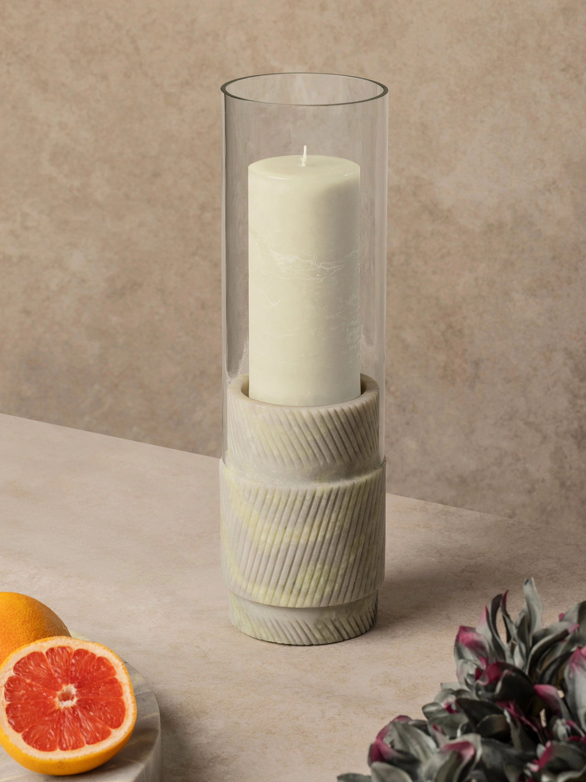 GAURI KOHLI Estonia Onyx Hurricane Candle Holder
