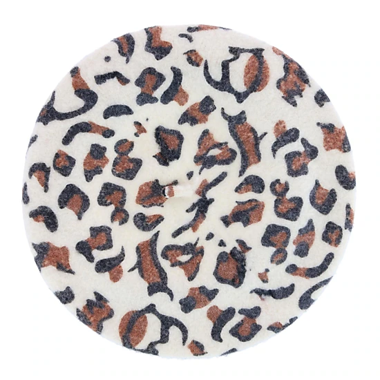 Angela & William Women's French Leopard Print Wool Beret Hat