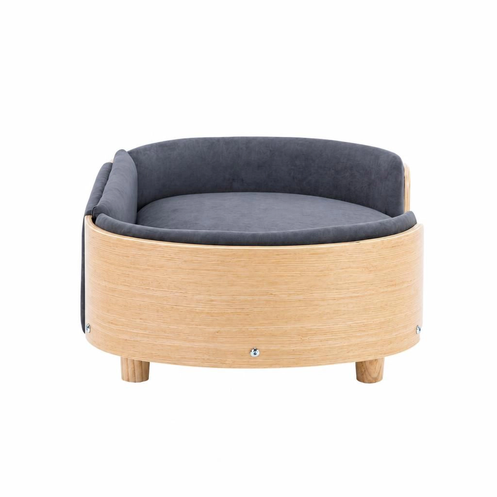 Ifmall Sturdy Plywood Elevated Pet Bed for Indoor Cats and Dogs