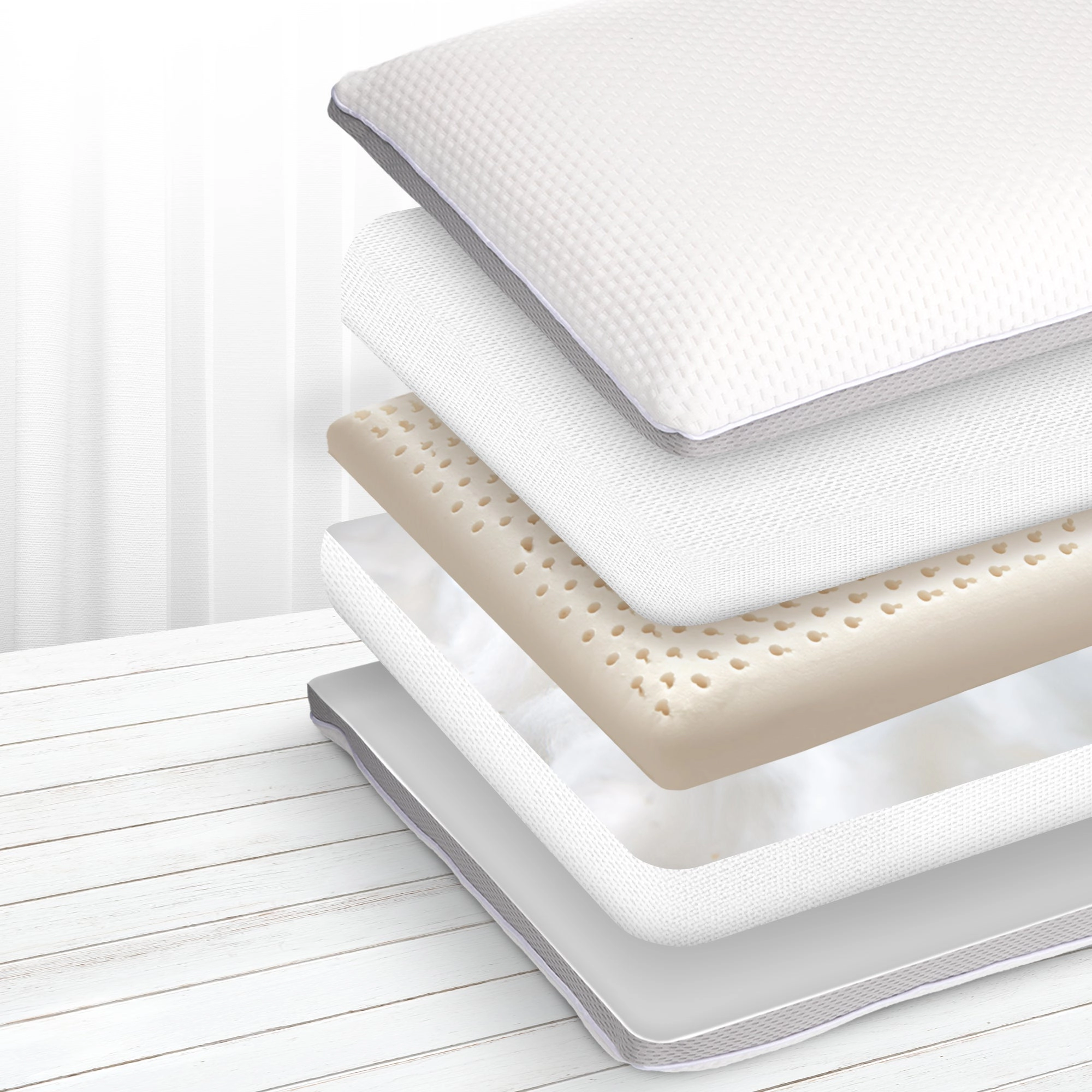 Cheer Collection Dual Sided Bed Memory Foam  Pillow – Standard Size