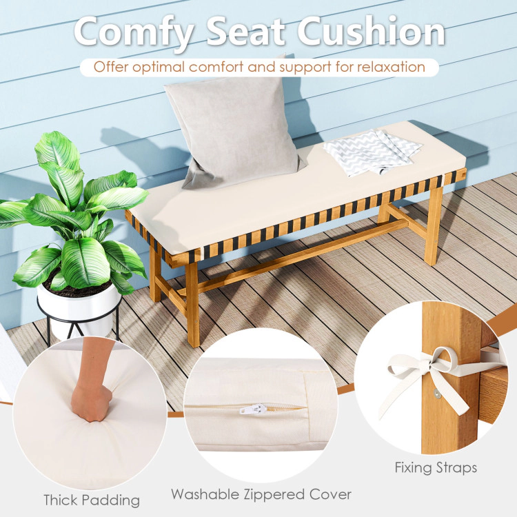 Hivvago 3-Piece Patio Dining Set For 4 People Farmhouse Furniture