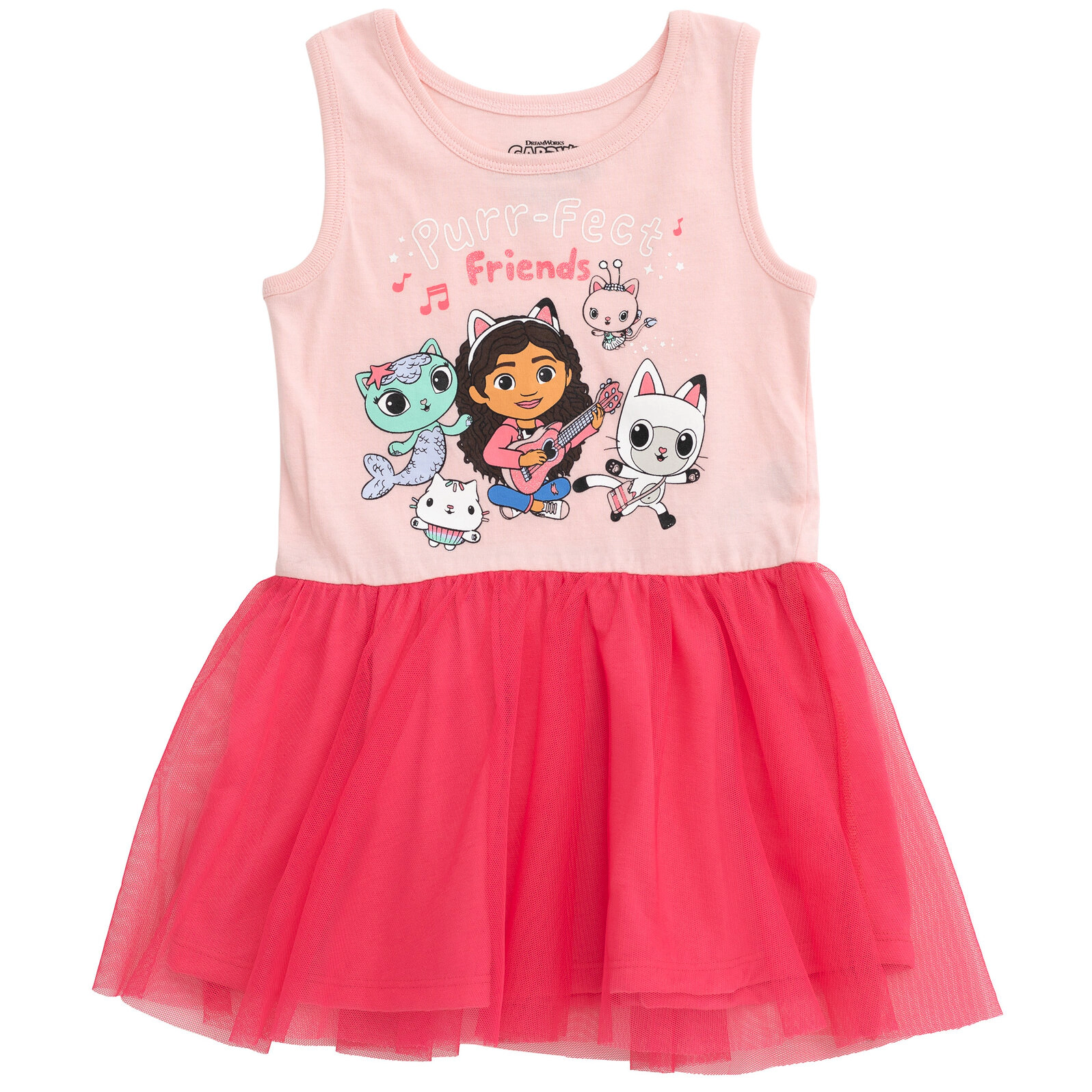 Dreamworks Gabby's Dollhouse Girls' Glitter Tutu Dress