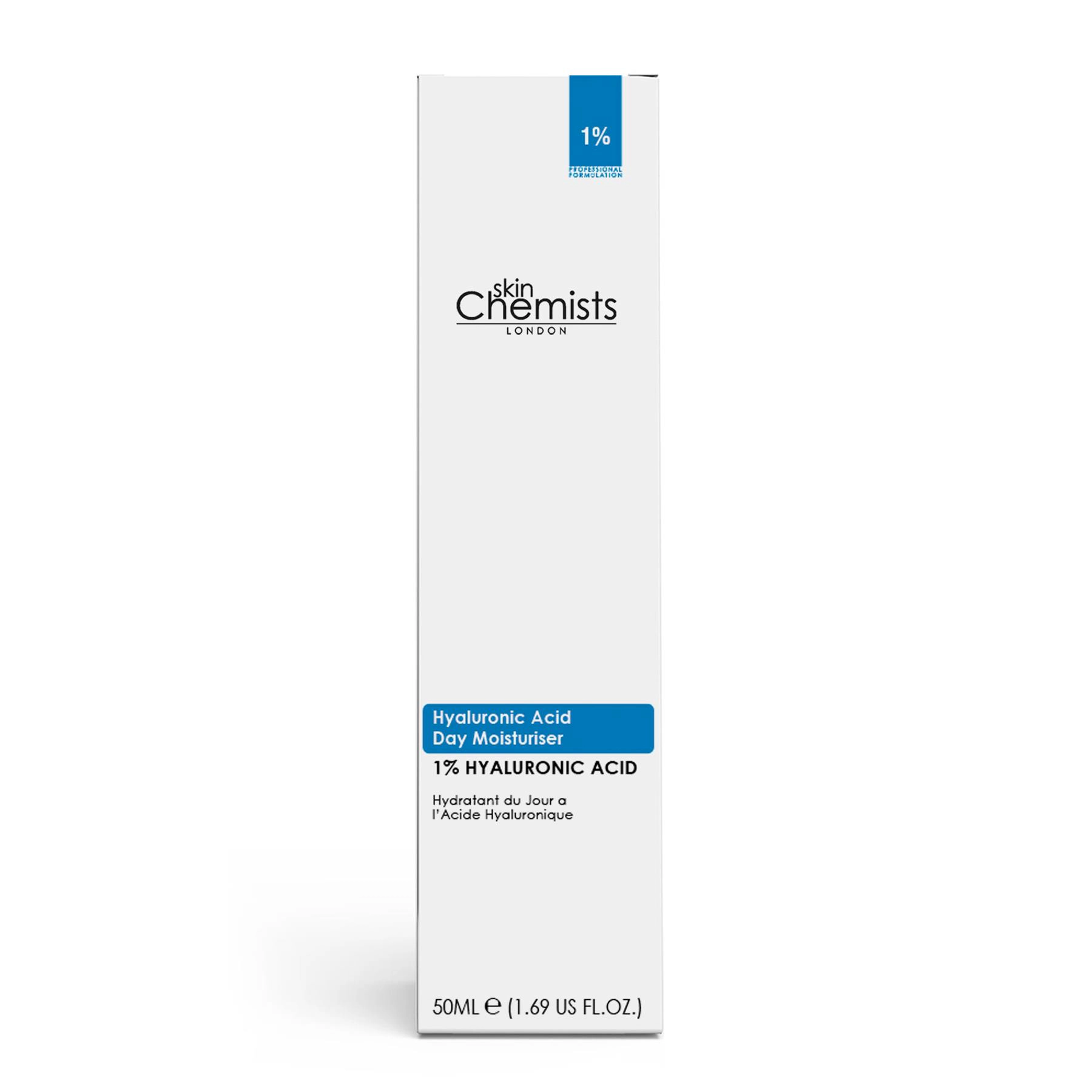 skinChemists Hyaluronic Acid Day Moisturiser 50ml - Hydrating Anti-Aging Cream for Dryness, Fine Lines & Wrinkles