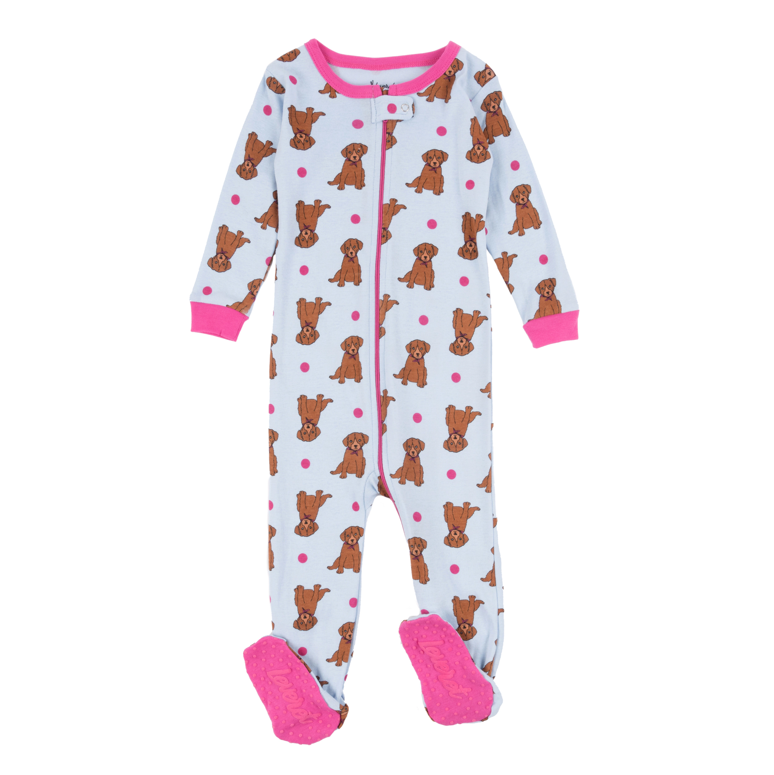 Leveret Baby/Toddler Girls Animal Cotton Footed Pajamas
