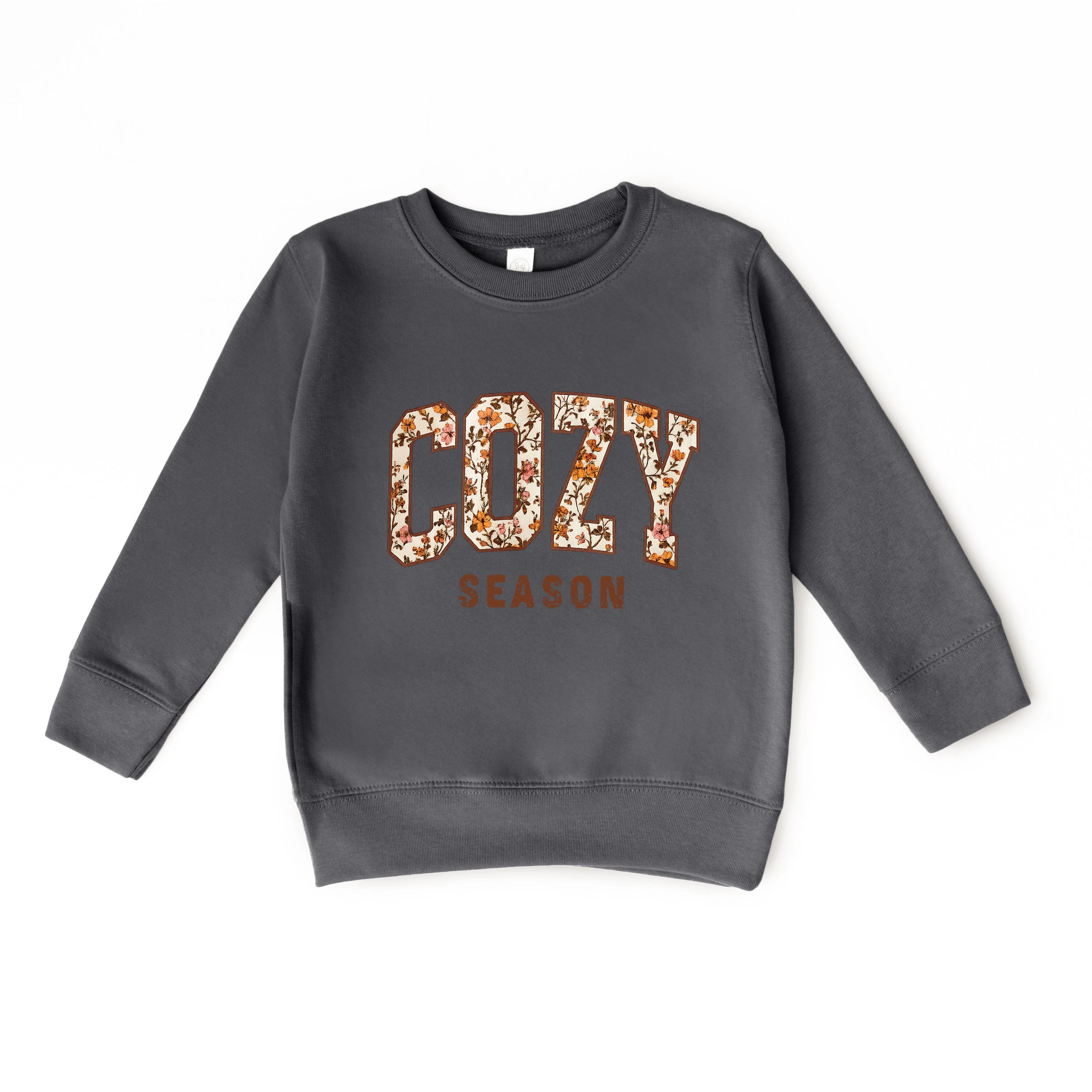 The Juniper Shop - Toddler Graphic Sweatshirt Cozy Season Floral