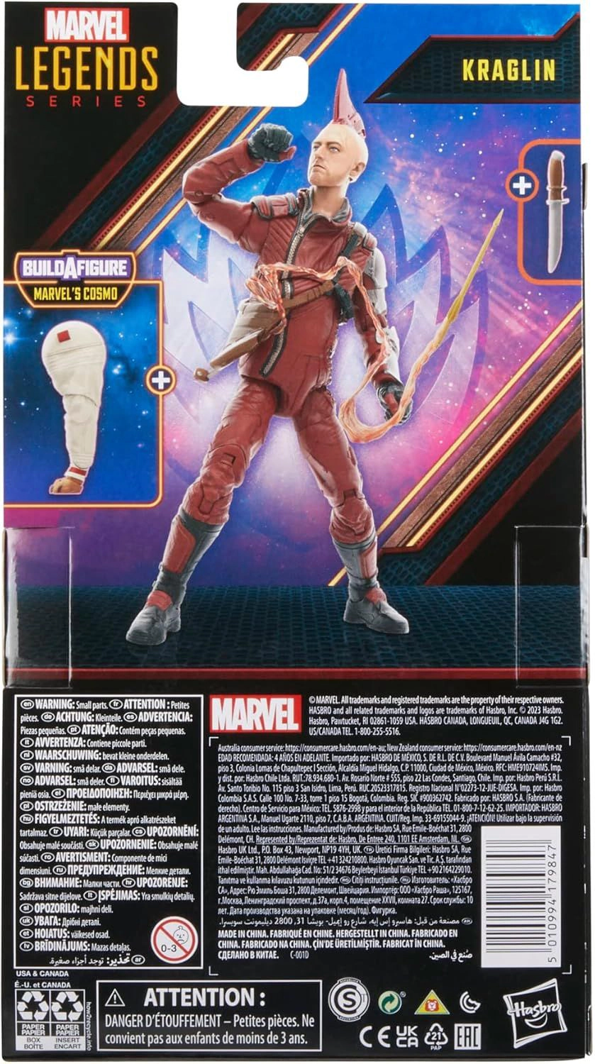 Marvel Legends Series Kraglin Guardians of The Galaxy Vol. 3 6-Inch Collectible
