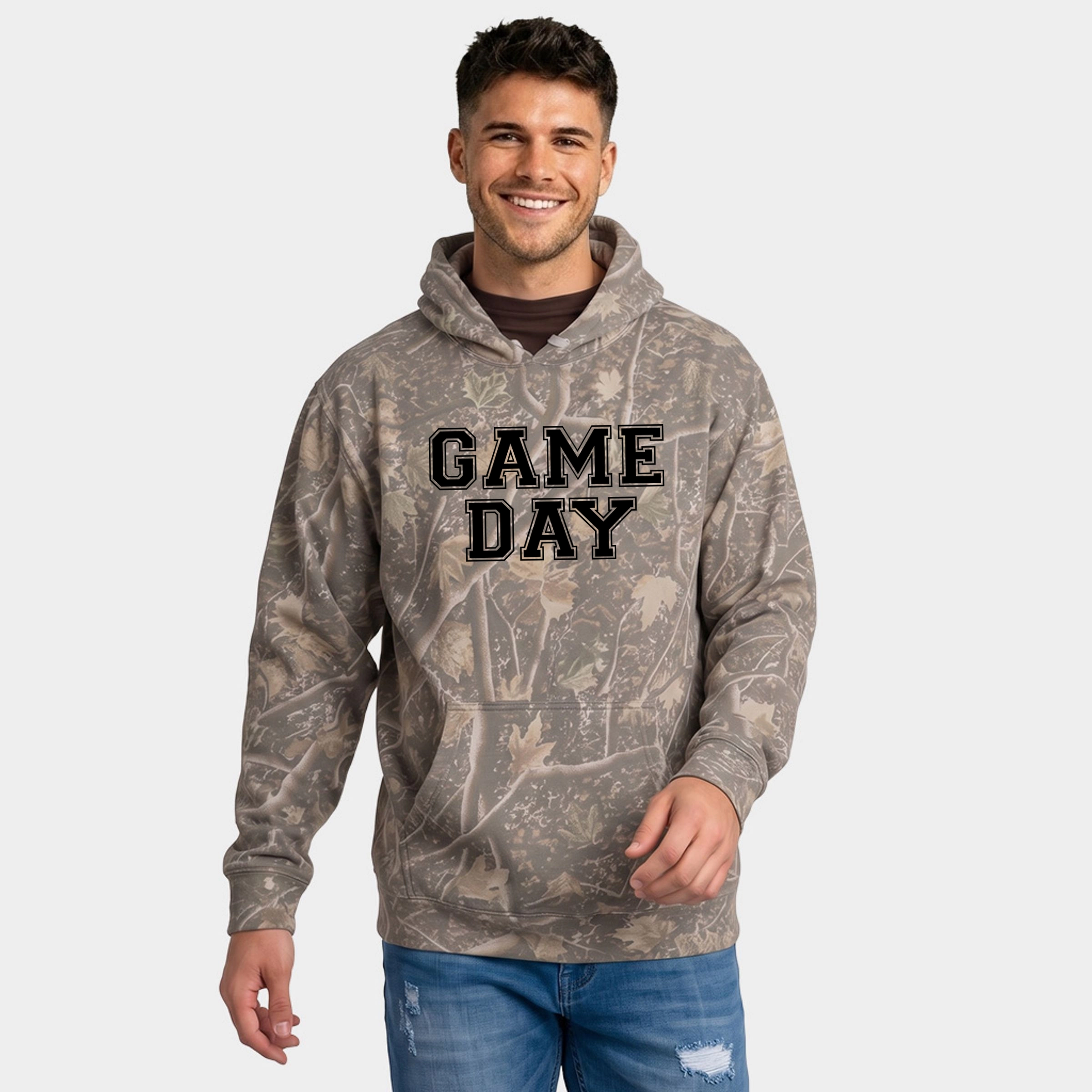 Simply Sage Market - Men's Camo Hoodie Game Day
