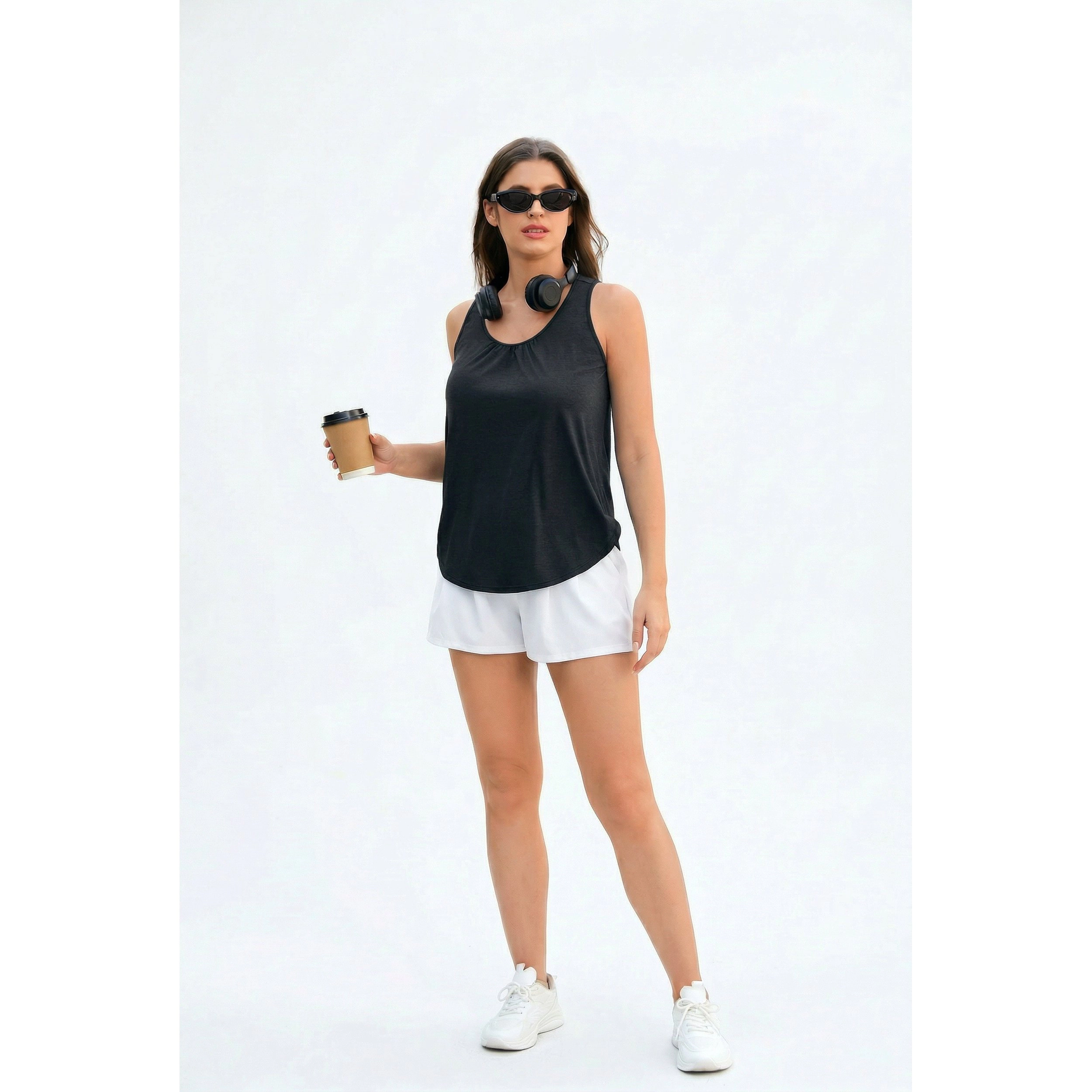 Pinspark Women's Racerback Sleeveless Yoga Tank Top