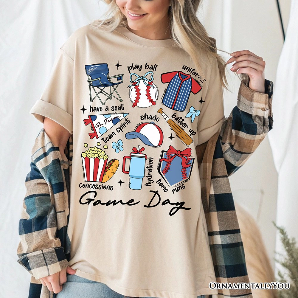OrnamentallyYou Unisex Game Day Baseball T-Shirt