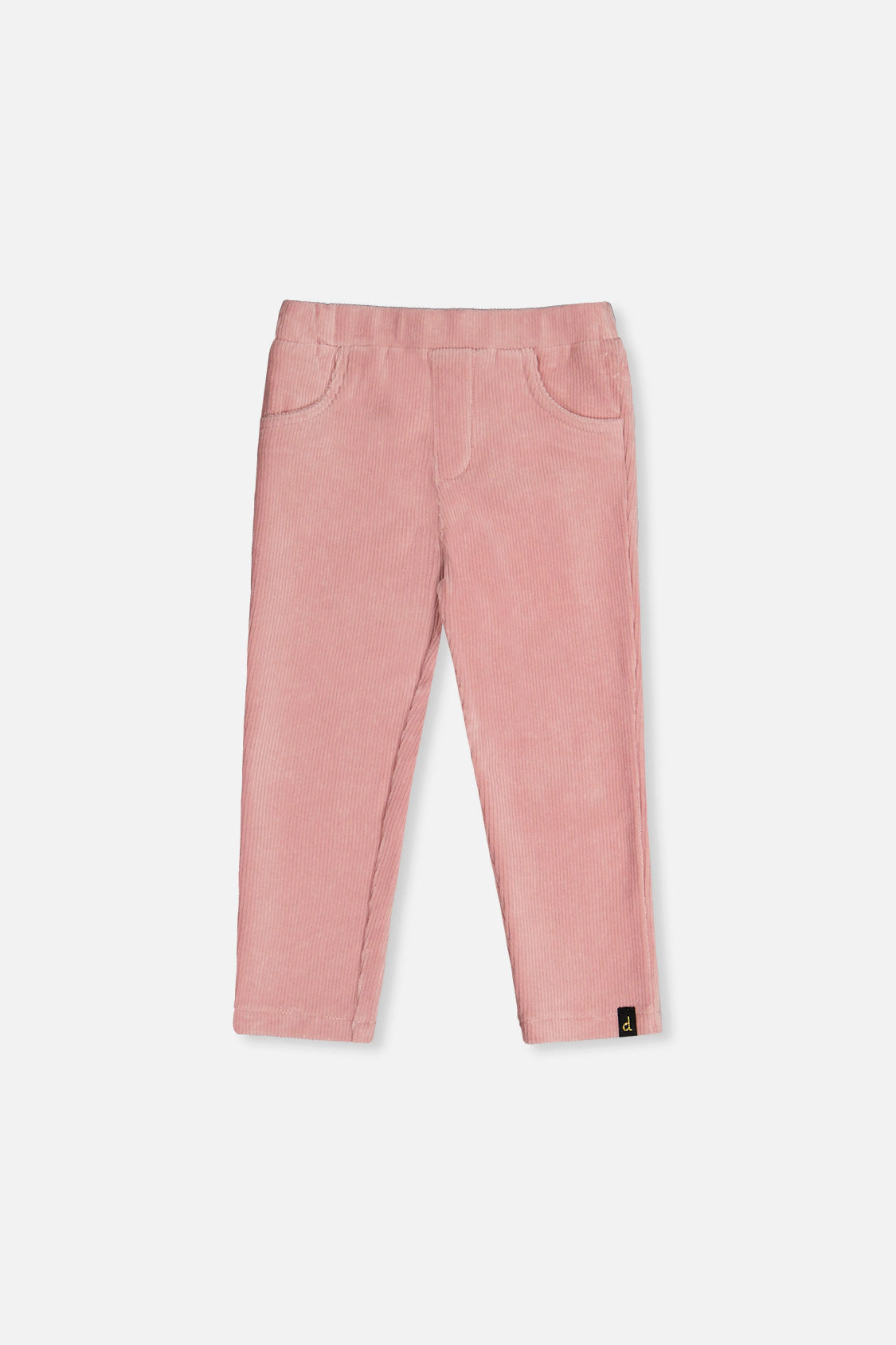 Deux par Girls Ribbed Stretch Velour Treggings with Heart Pockets