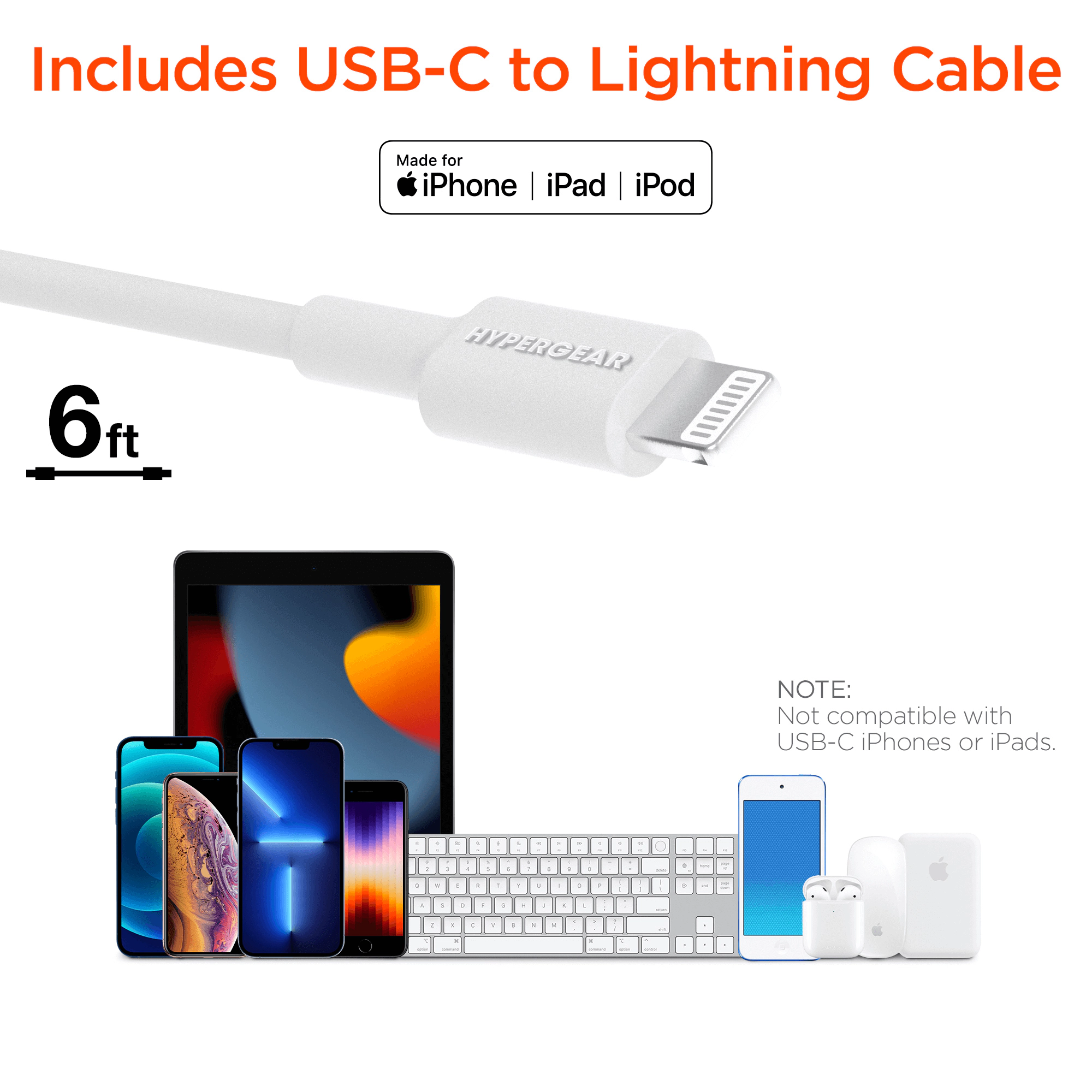 HyperGear SpeedBoost 25W USB-C PD + 12W USB Fast Wall Charger with PPS