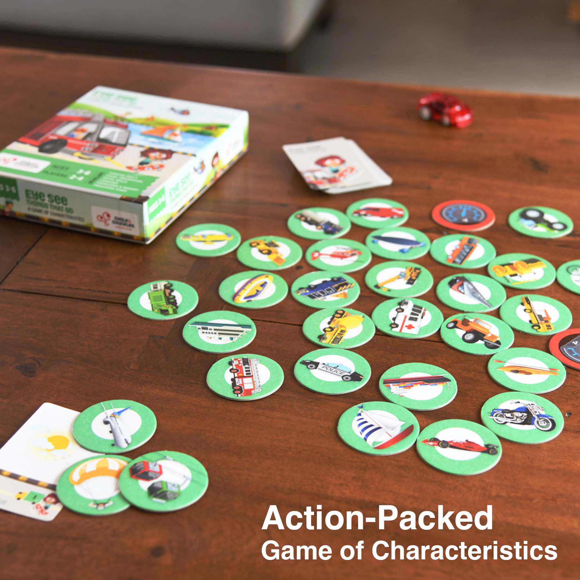 Chalk & Chuckles Eye See - Vehicles Card Game - 2-4 Players