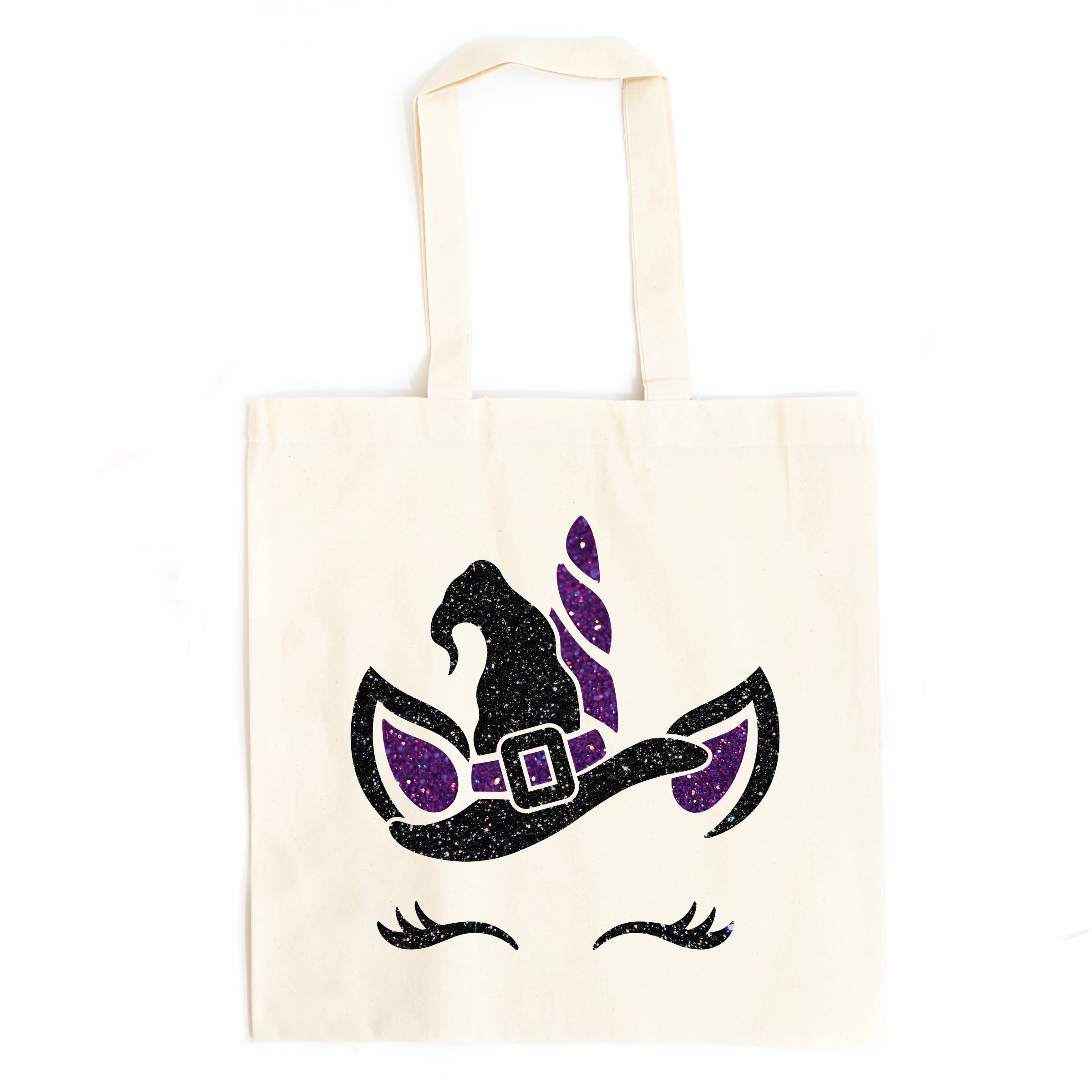 Simply Sage Market - Canvas Tote - Unicorn Witch Glitter