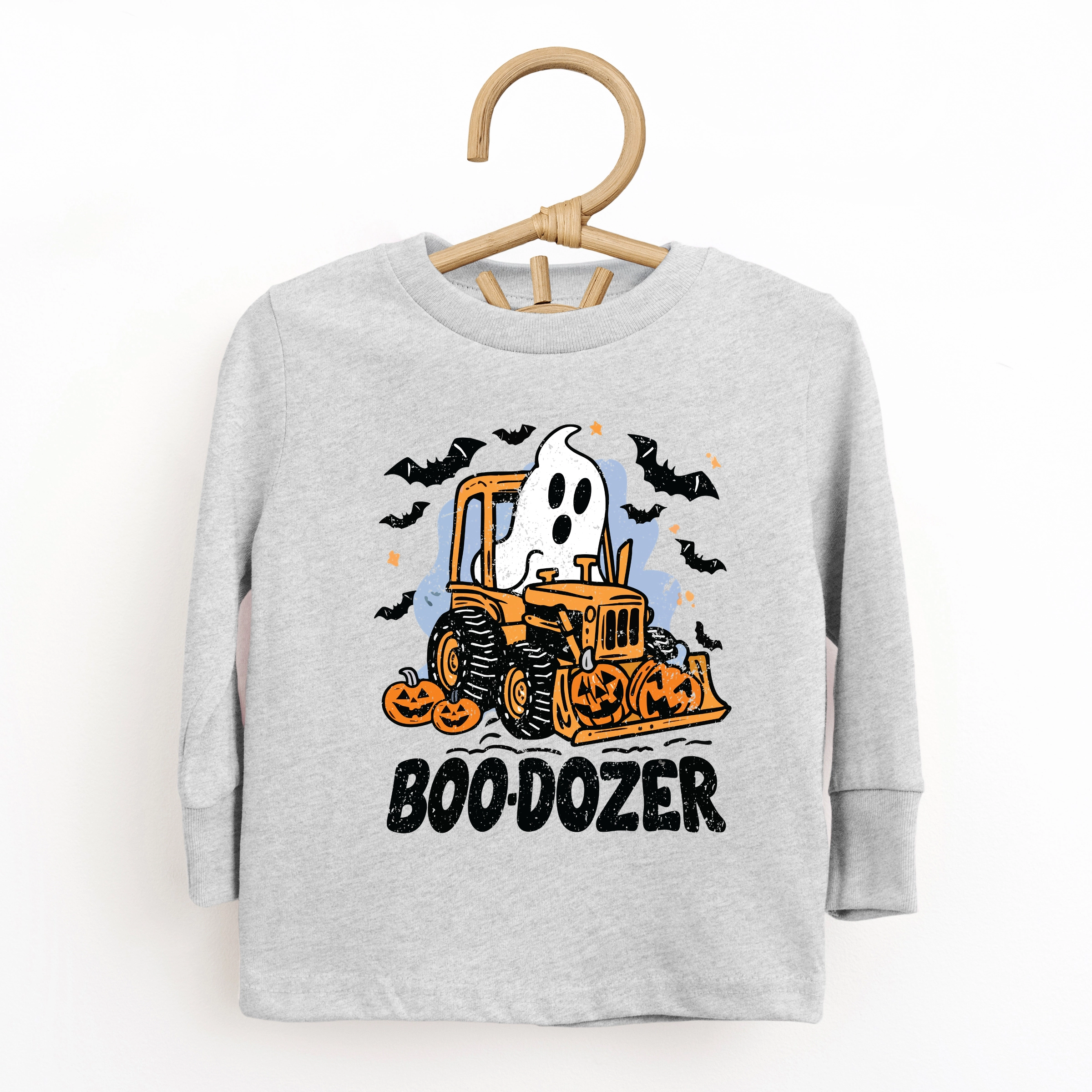 The Juniper Shop - Toddler Long Sleeve Graphic Tee Boodozer Pumpkins